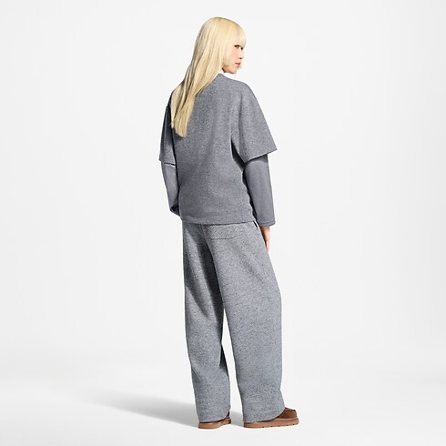 Calça jogger de pernas amplas – Vista de Ambiente
