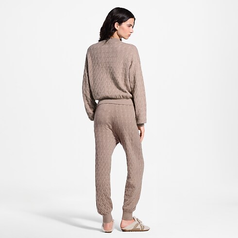 Ready-to-Wear Tricot Calça Jogger de Tricô Trançado | Louis Vuitton ® (Zoom no Produto)