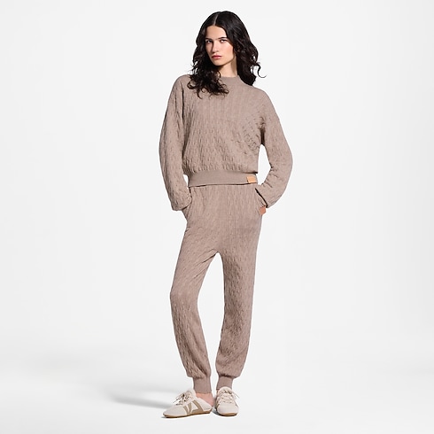 Ready-to-Wear Tricot Calça Jogger de Tricô Trançado | Louis Vuitton ® (Zoom no Produto)