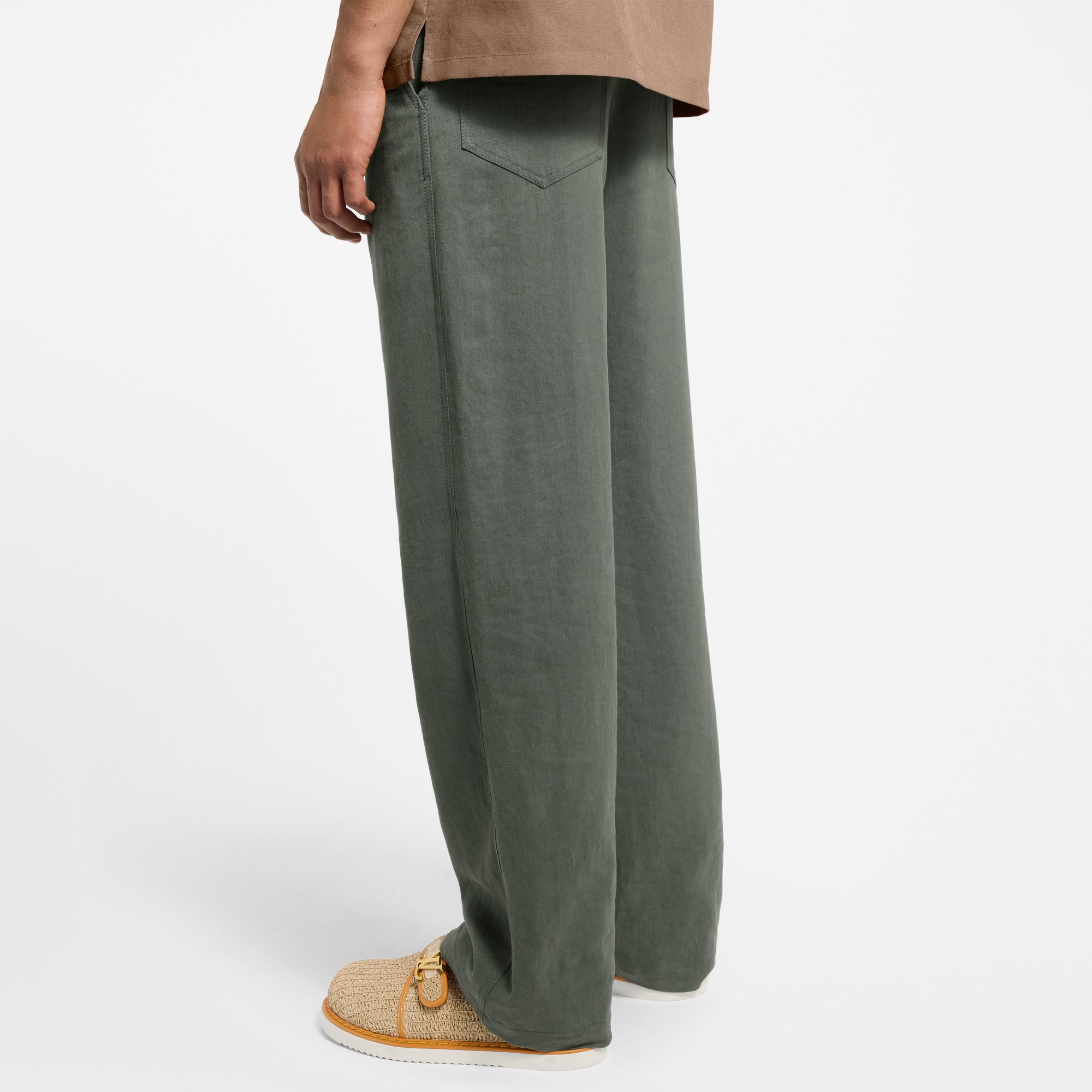  Ready-to-Wear Calças Calça Utilitária Leve de Linho | Louis Vuitton ® (Zoom no Produto)
