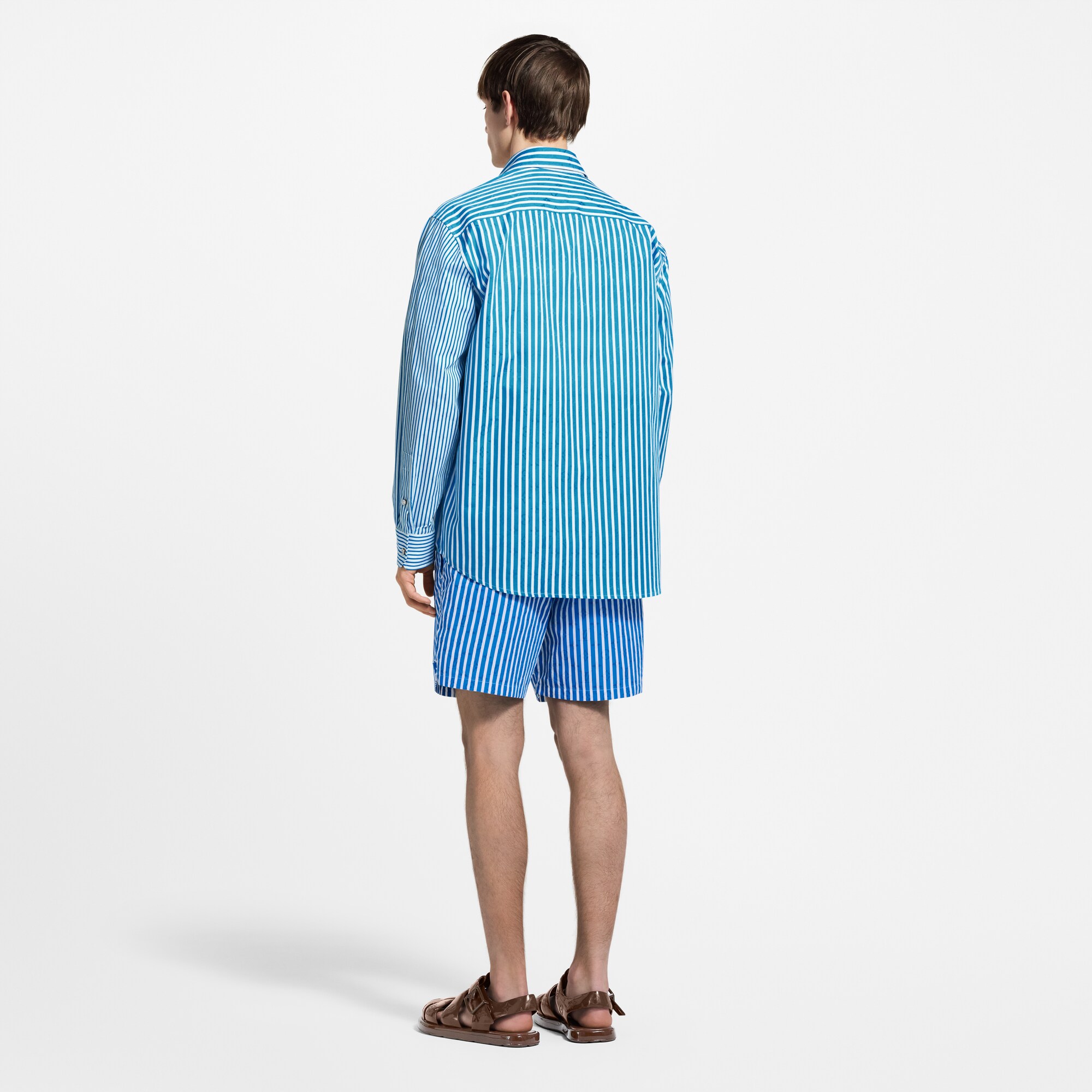  Ready-to-Wear Moda Praia Calção de Banho com Listras e Monogram | Louis Vuitton ® (Zoom no Produto)