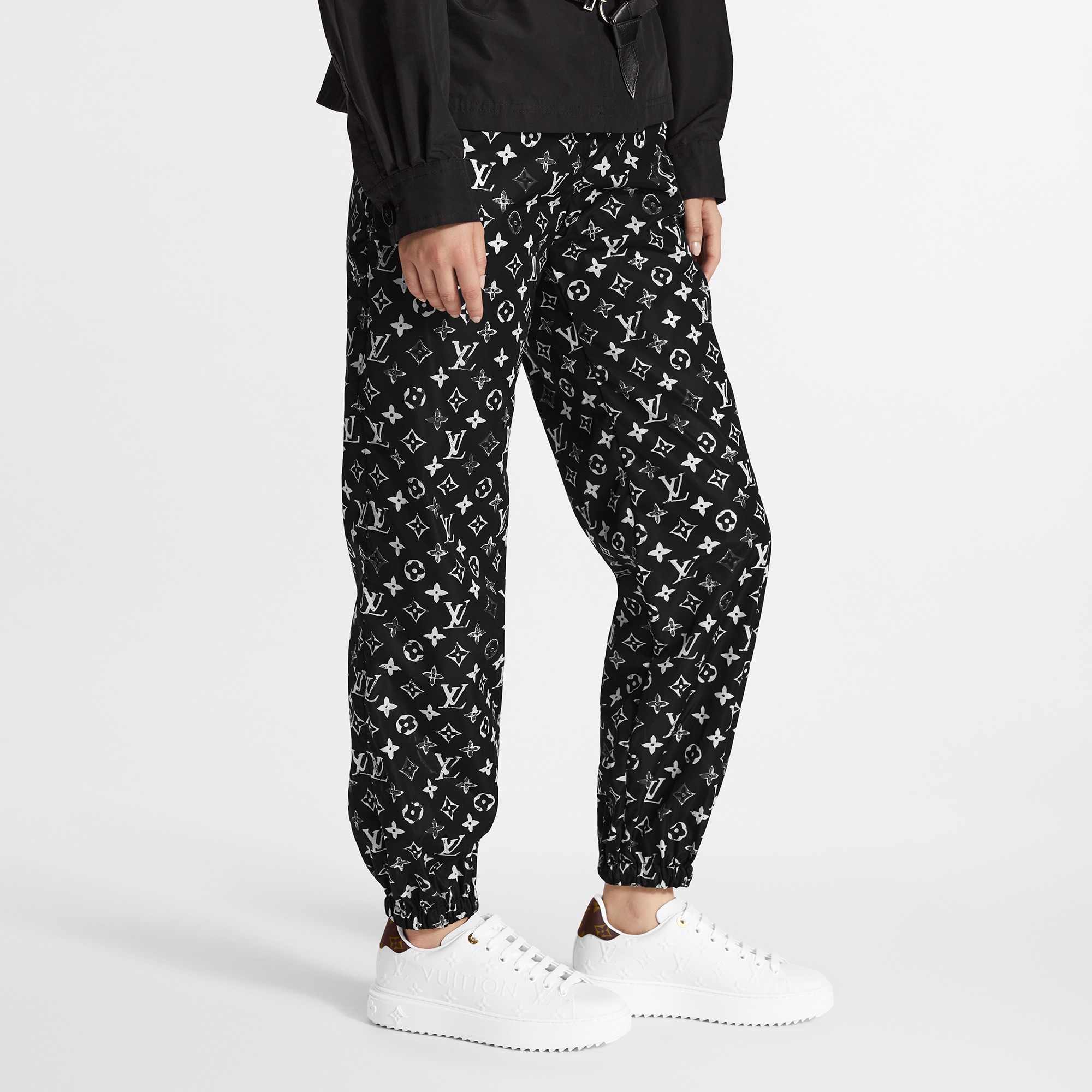  Ready to Wear Pants Stencil-effect Monogram Jogging Pants | Louis Vuitton ® (Zoom no Produto)