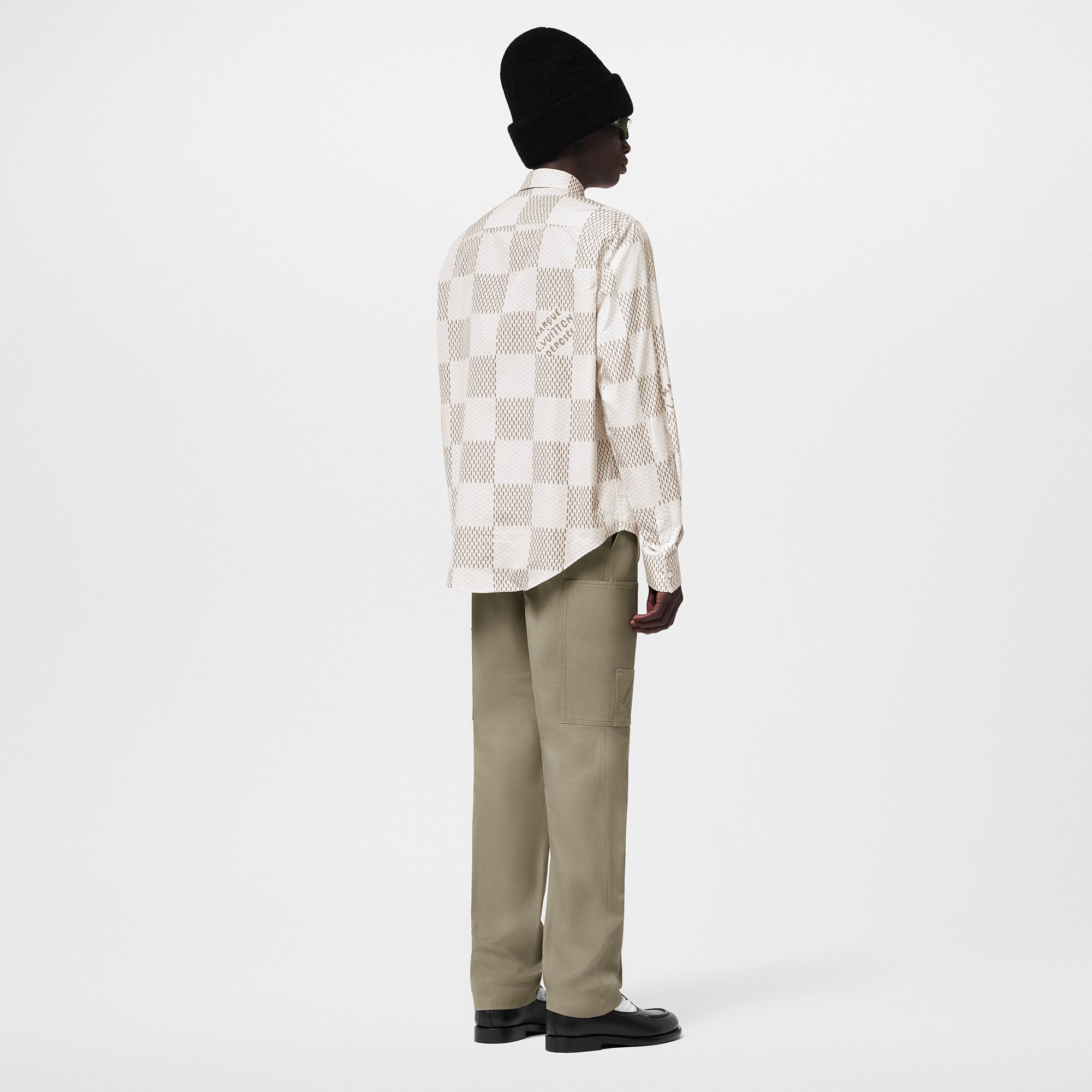  Discontinued Product Obs 12 Camisa Clássica de Algodão Damier com Manga Longa | Louis Vuitton ® (Zoom no Produto)