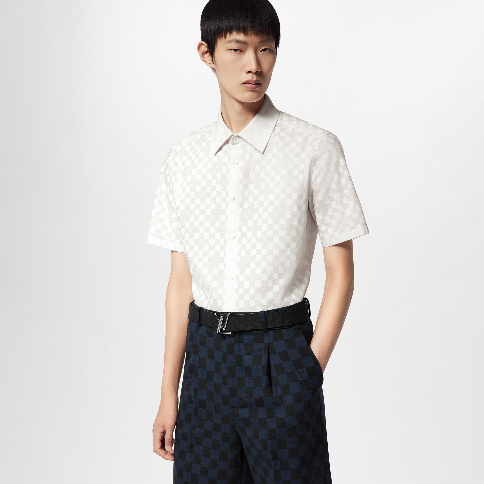  Discontinued Product Obs 12 Camisa de Algodão de Manga Curta | Louis Vuitton ® (Zoom no Produto)