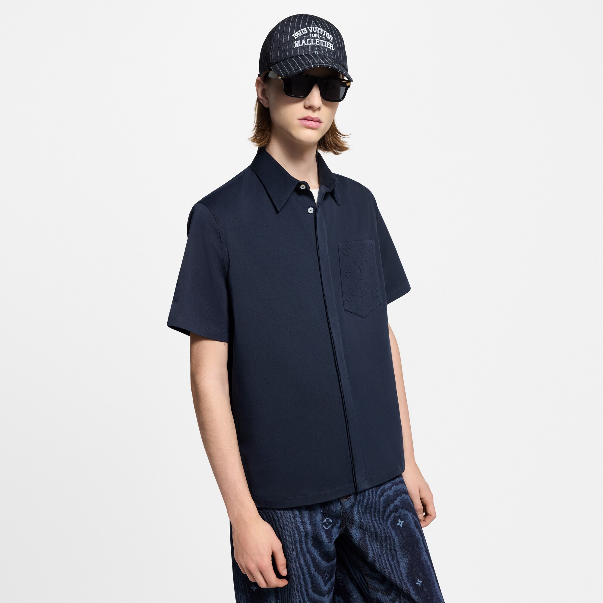  Ready-to-Wear Camisas Camisa de Manga Curta com Monogram no Bolso | Louis Vuitton ® (Zoom no Produto)