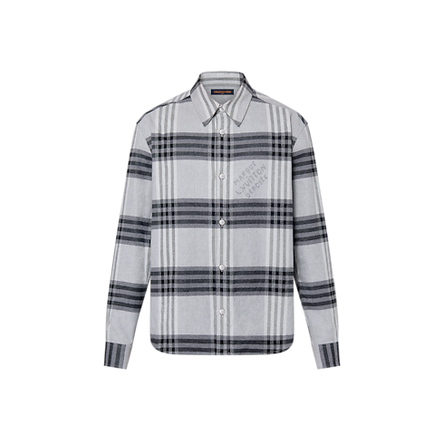 Discontinued Product Obs 12 Casaco Trespassado em Mescla de Cashmere, Lã e Seda com Xadrez Tartan | Louis Vuitton ®