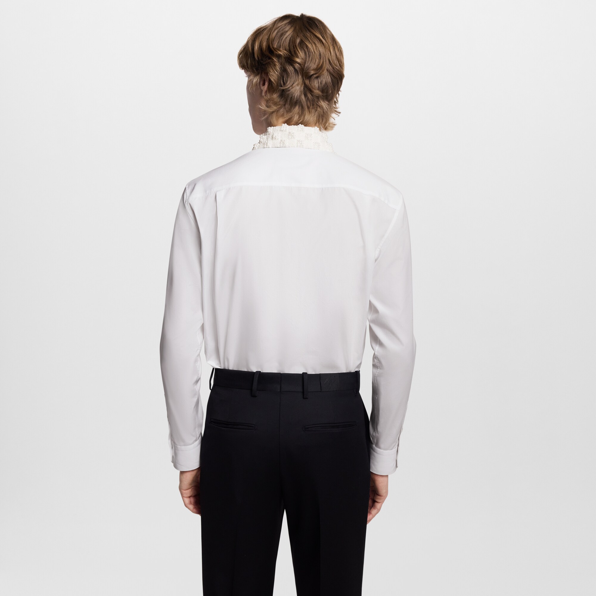  Ready-to-Wear Camisas Camisa Formal com Colarinho Bordado | Louis Vuitton ® (Zoom no Produto)