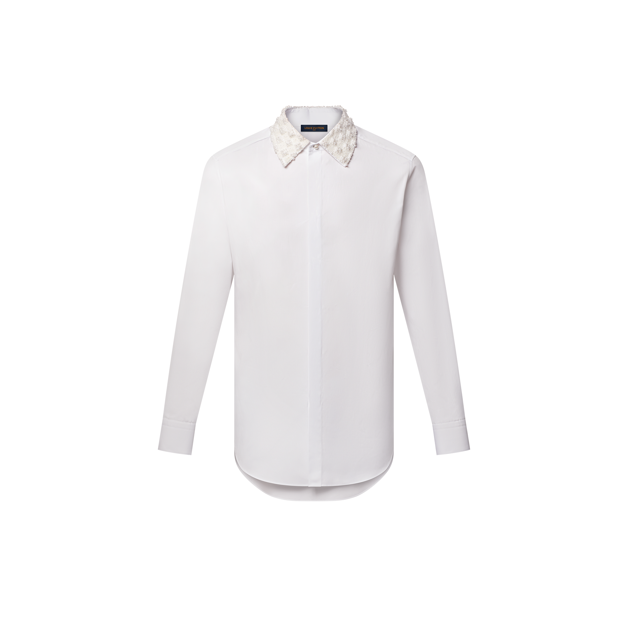  Ready-to-Wear Camisas Camisa Formal com Colarinho Bordado | Louis Vuitton ® (Zoom no Produto)