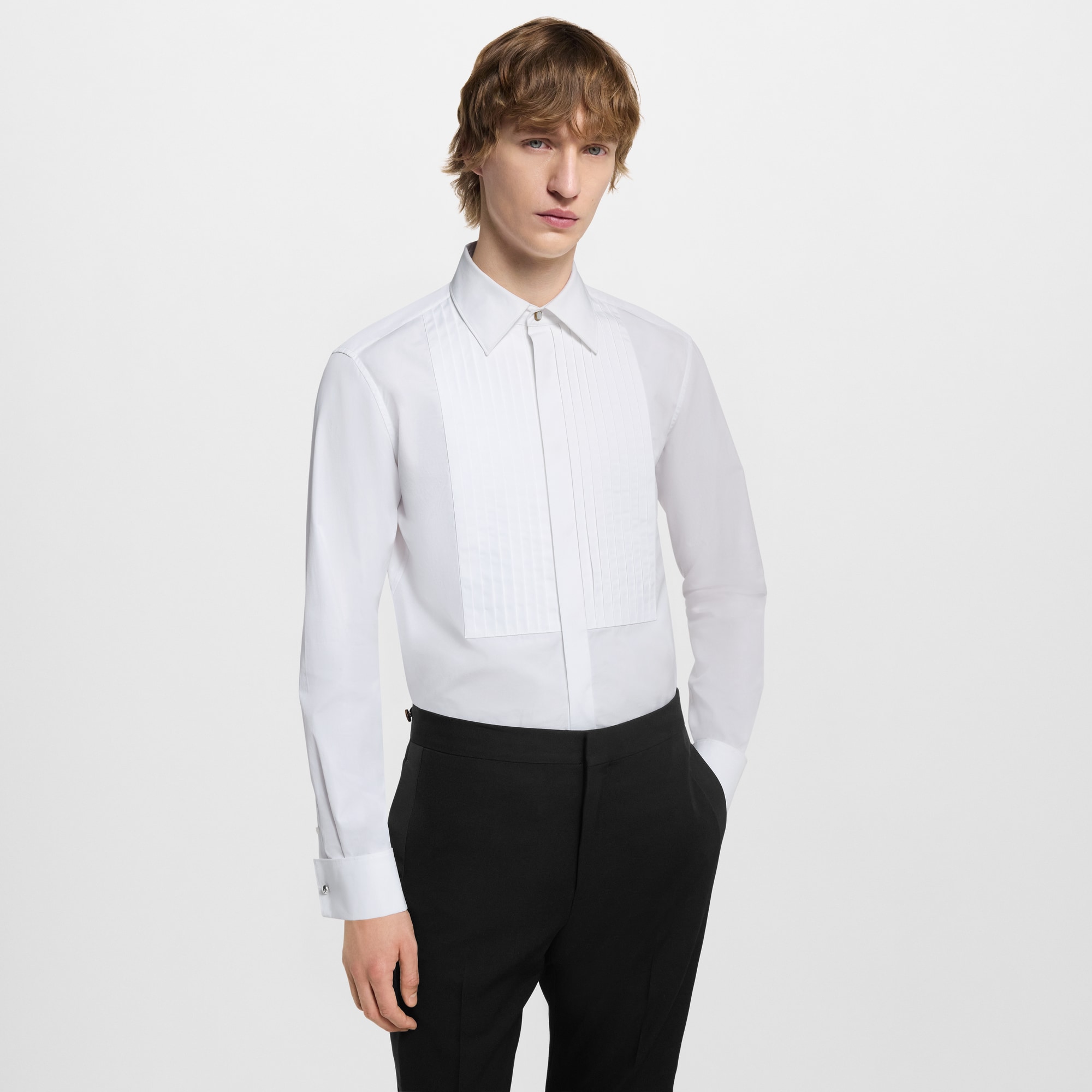  Ready-to-Wear Camisas Camisa Formal com Jabô | Louis Vuitton ® (Zoom no Produto)