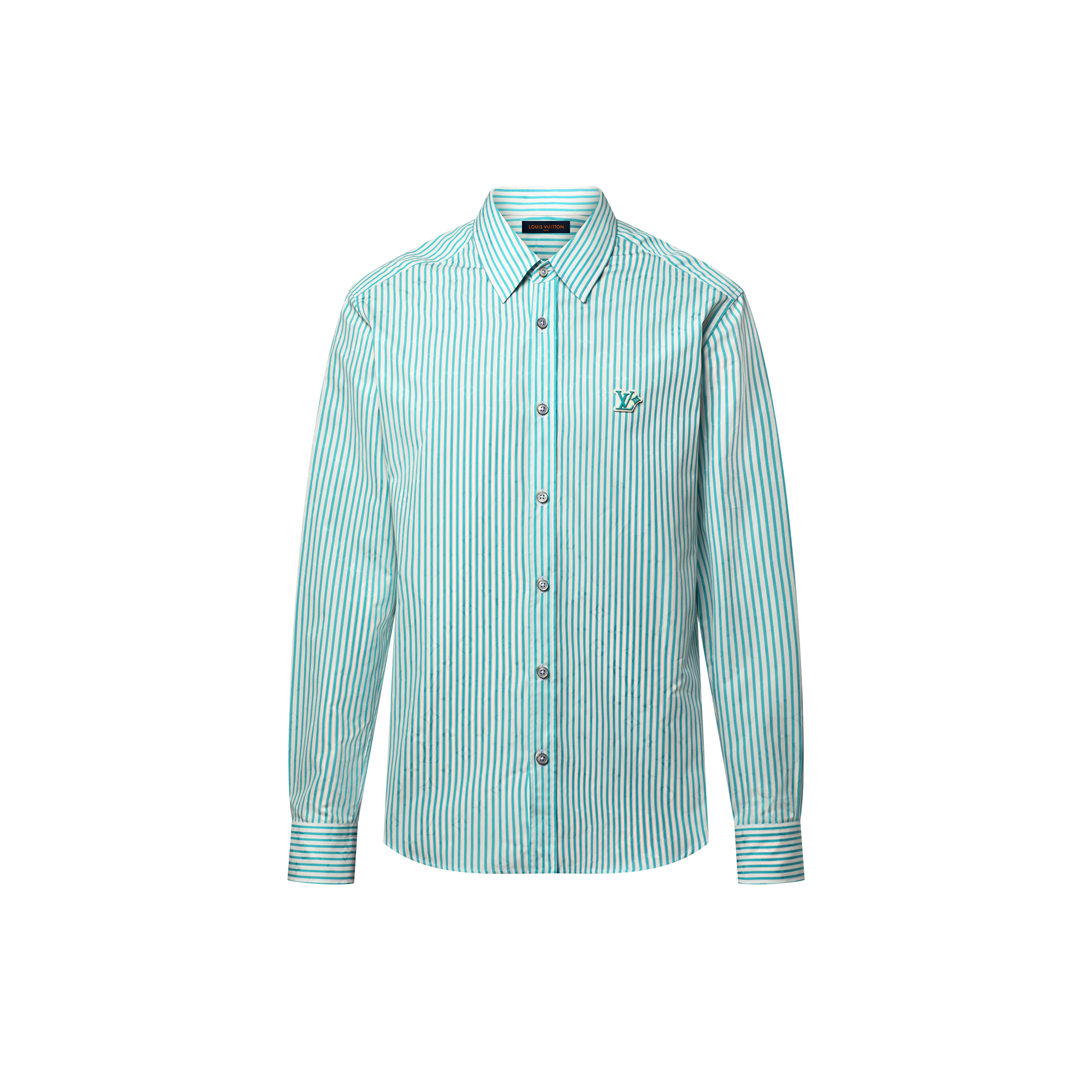  Ready-to-Wear Camisas Camisa Listrada com Monogram | Louis Vuitton ® (Zoom no Produto)