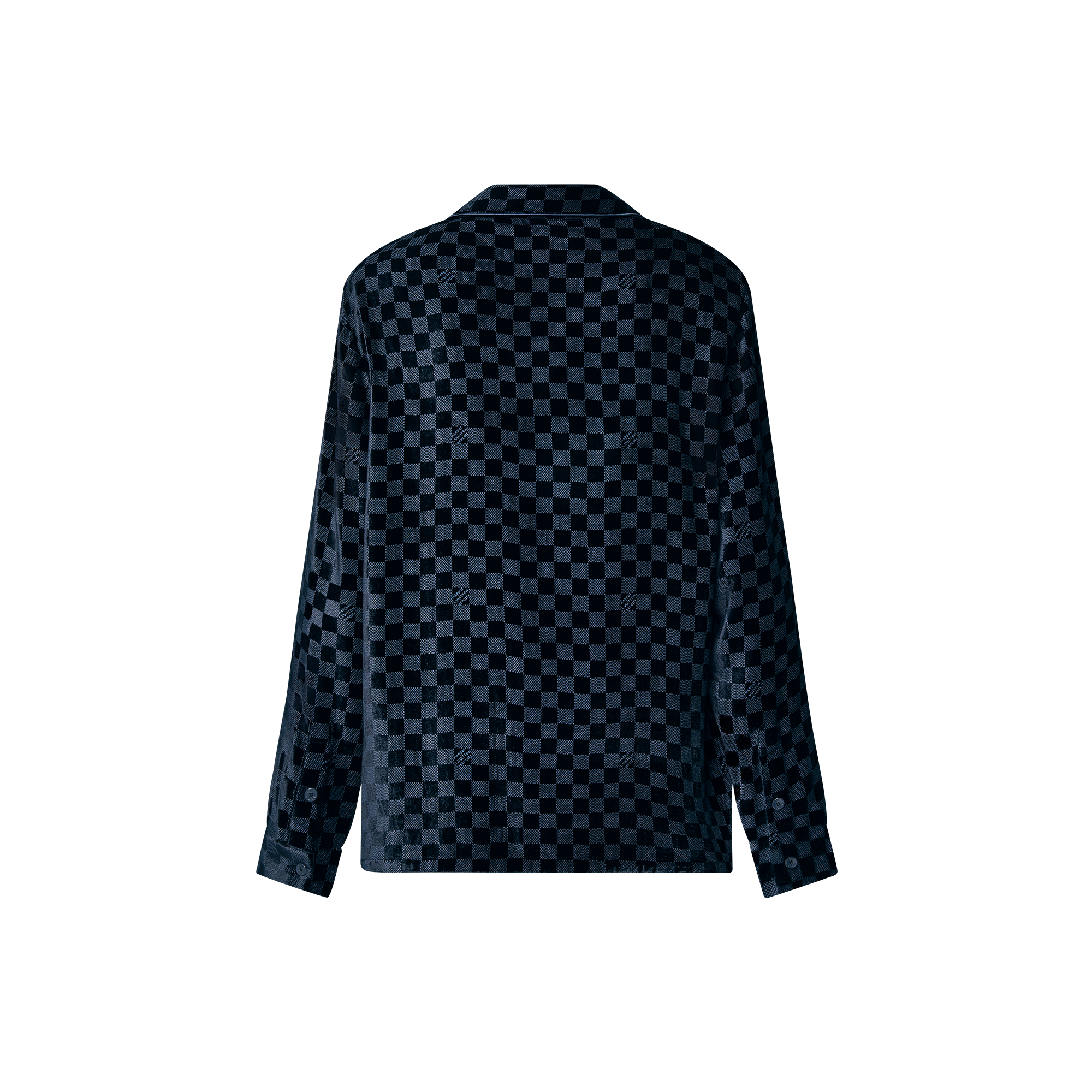  Ready-to-Wear Todas as Roupas Camisa Oversized de Manga Longa em Mescla de Seda e Veludo | Louis Vuitton ® (Zoom no Produto)