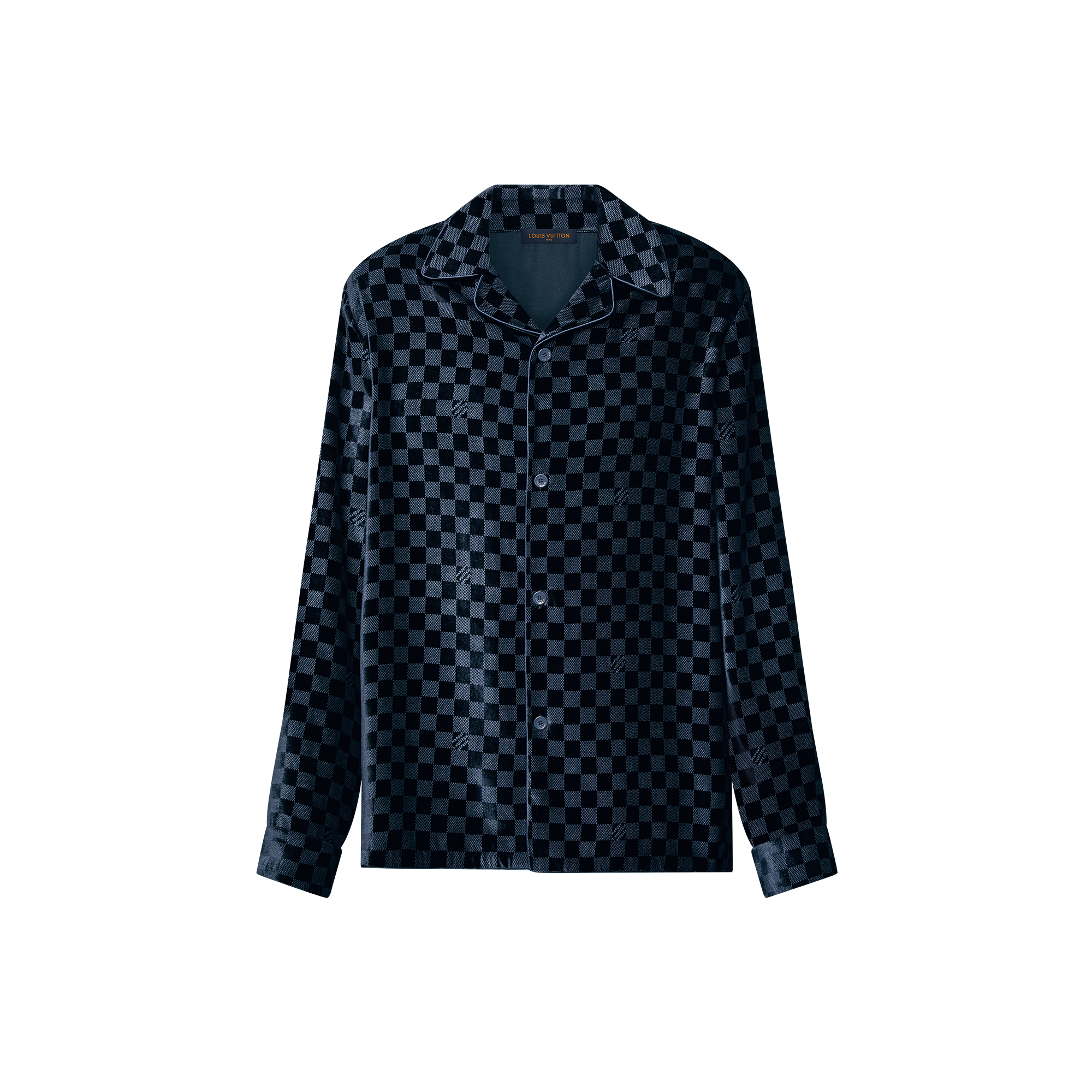  Ready-to-Wear Todas as Roupas Camisa Oversized de Manga Longa em Mescla de Seda e Veludo | Louis Vuitton ® (Zoom no Produto)