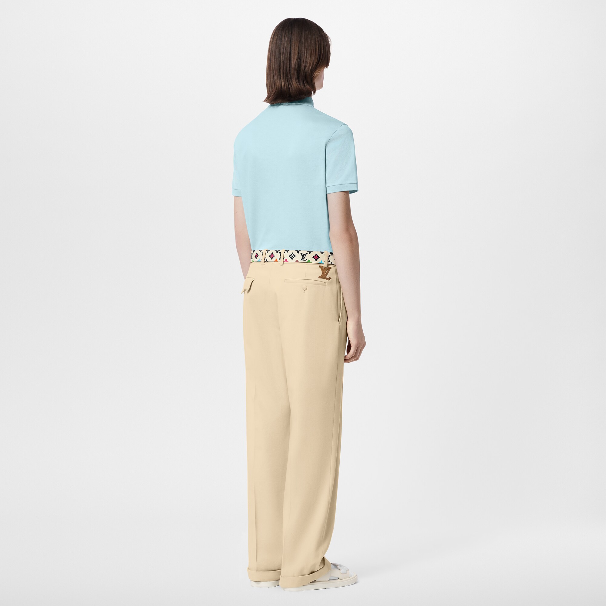  Ready-to-Wear Camisetas e Polos Camisa Polo de Manga Curta em Piquet de Algodão | Louis Vuitton ® (Zoom no Produto)