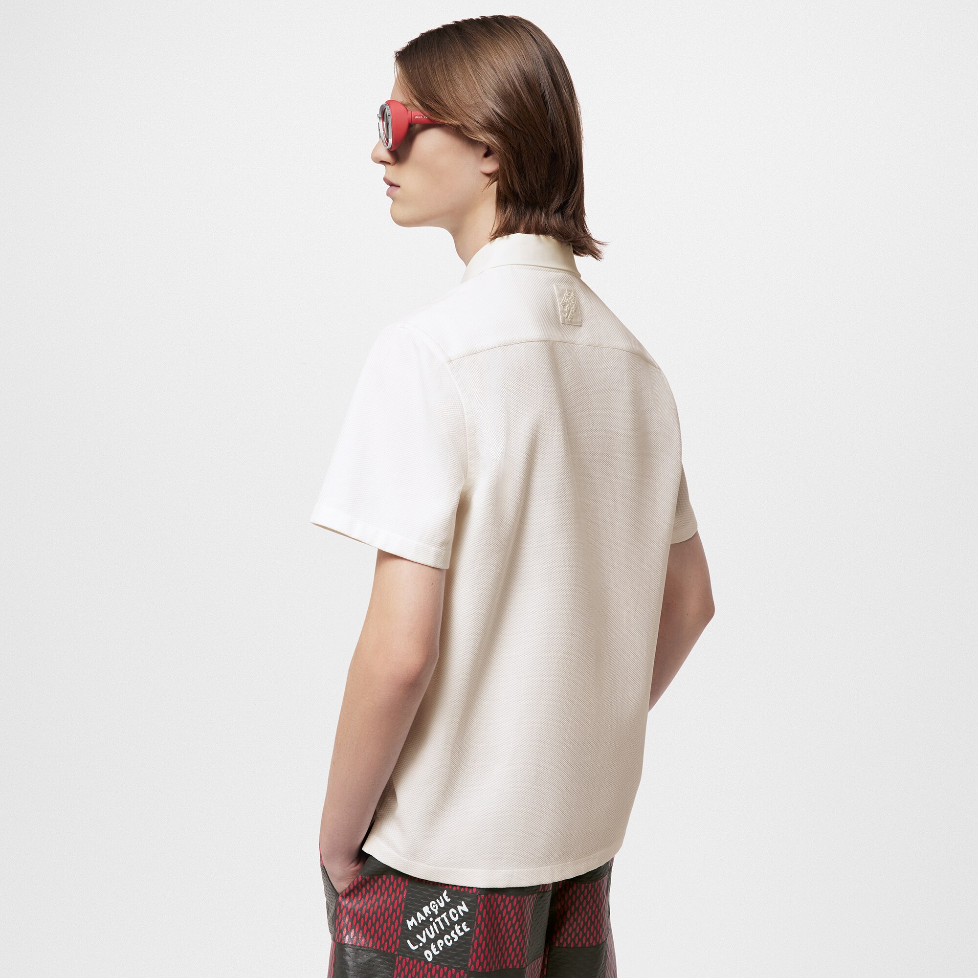  Ready-to-Wear Camisetas e Polos Camisa Polo em Popeline com Patch LV Bordado | Louis Vuitton ® (Zoom no Produto)