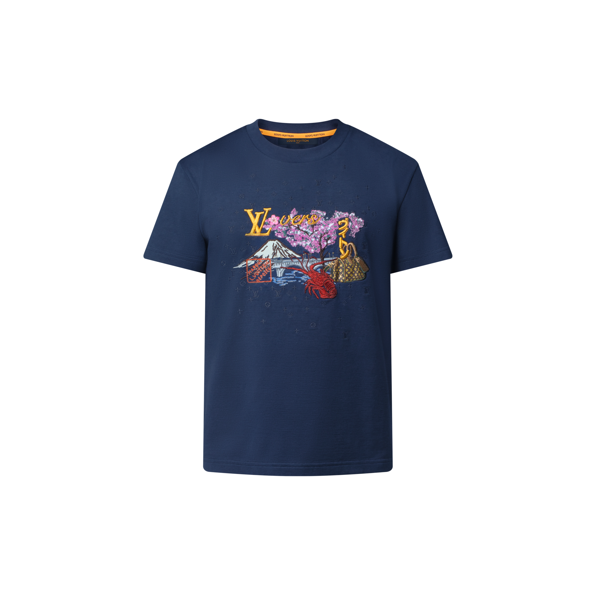  Ready-to-Wear Camisetas e Polos Camiseta Bordada | Louis Vuitton ® (Zoom no Produto)