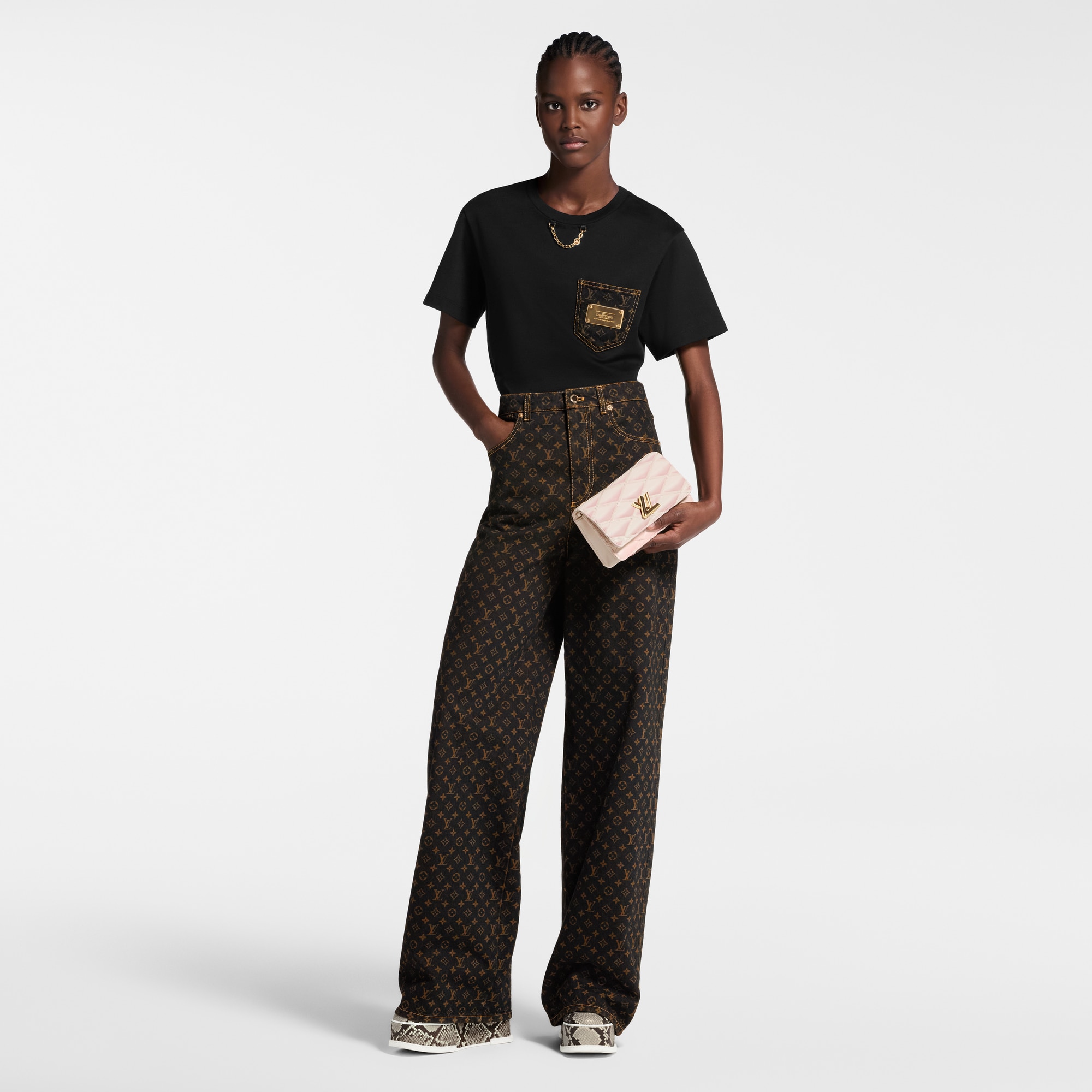  Ready-to-Wear Blusas Camiseta com Assinatura no Bolso | Louis Vuitton ® (Zoom no Produto)