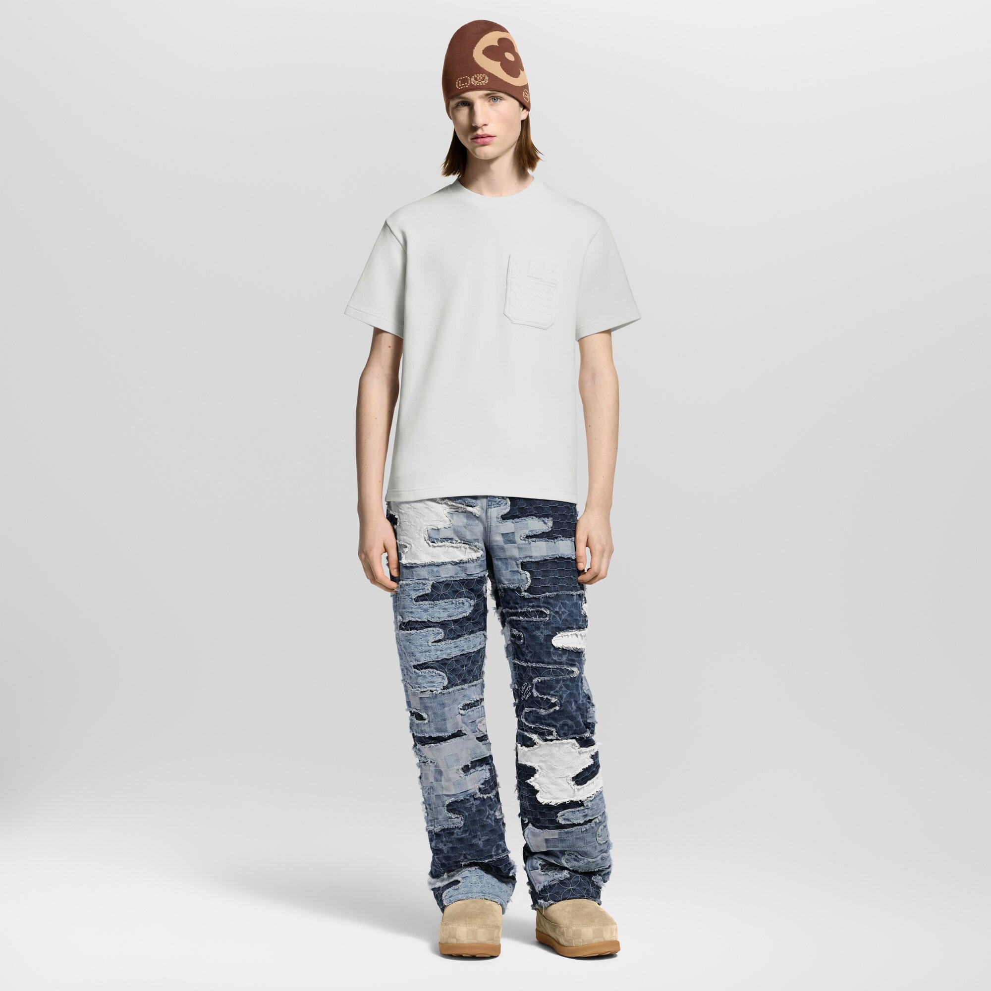  Ready-to-Wear Camisetas e Polos Camiseta com Assinatura no Bolso | Louis Vuitton ® (Zoom no Produto)