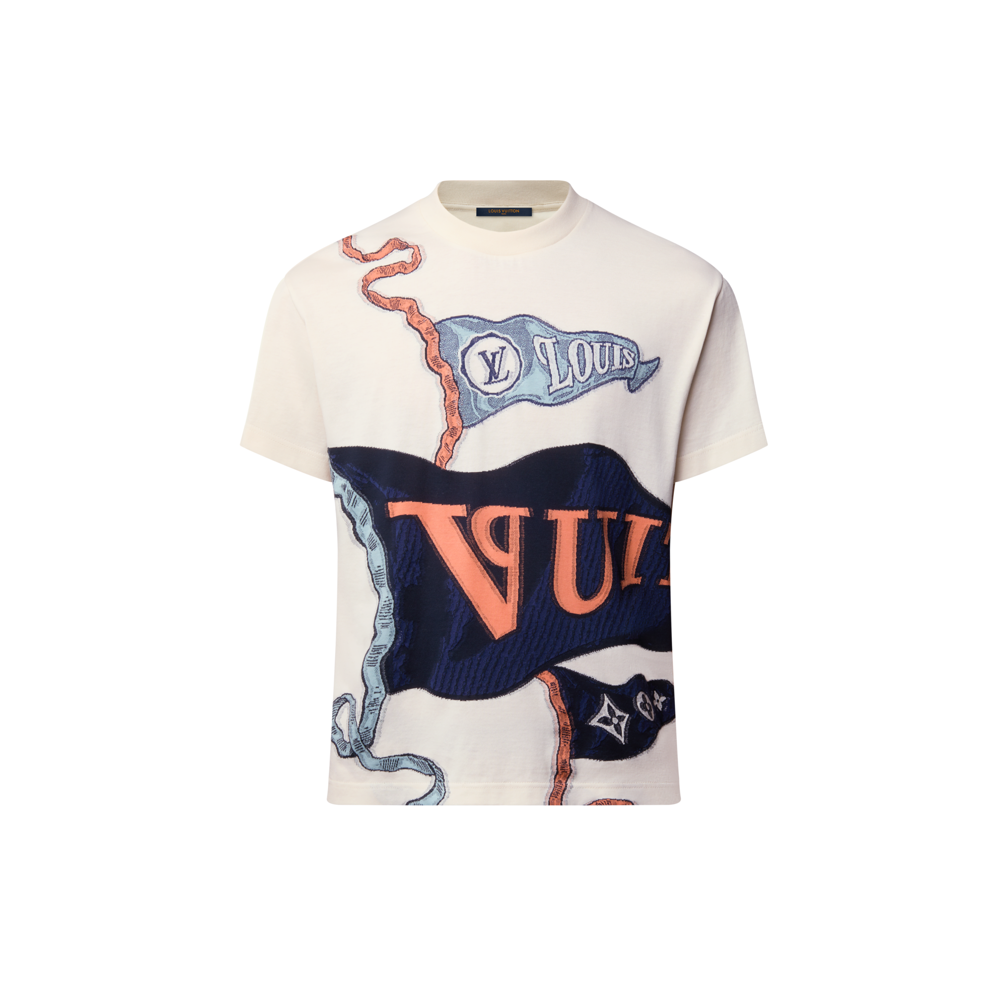  Ready-to-Wear Camisetas e Polos Camiseta com Grafismo em Intársia | Louis Vuitton ® (Zoom no Produto)