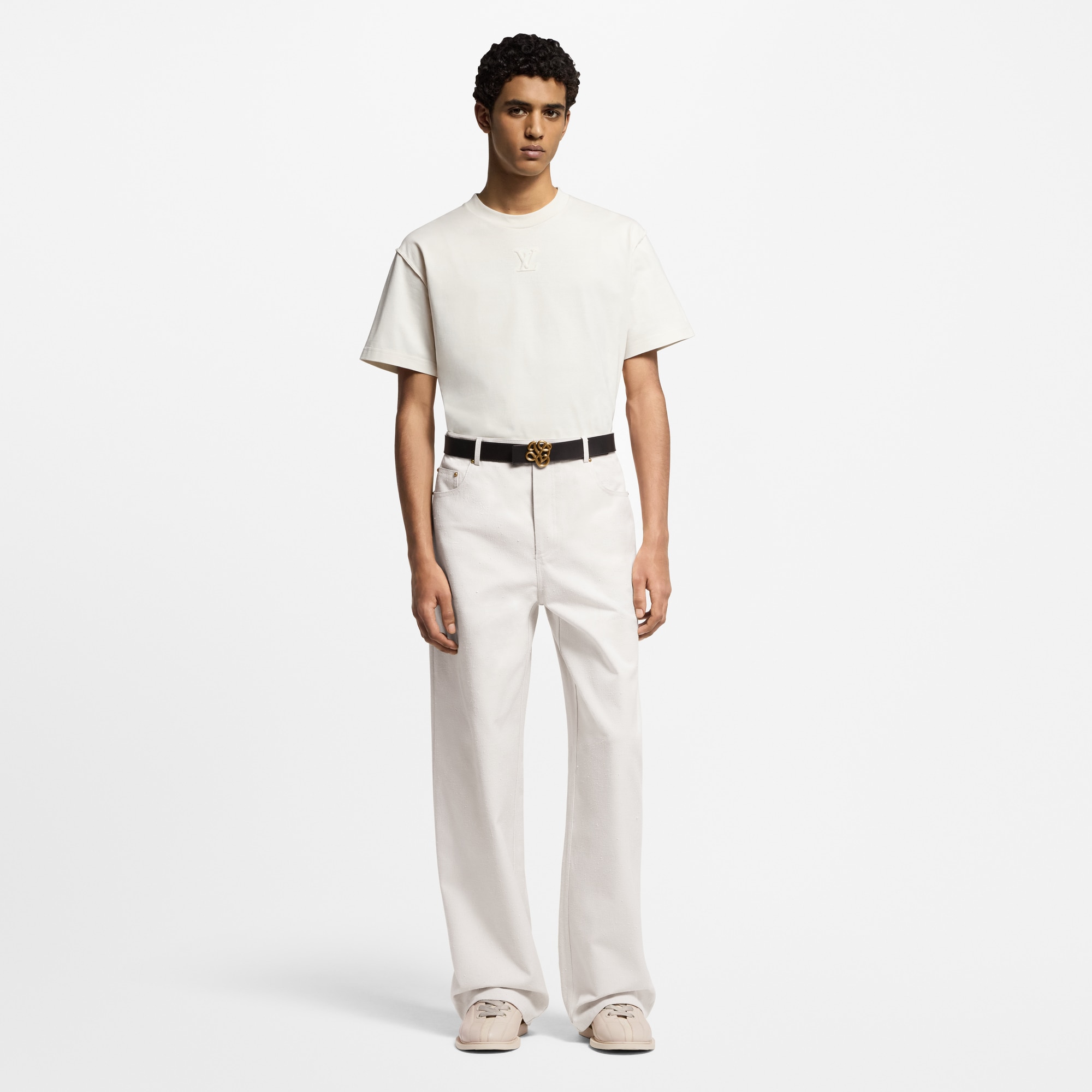  Ready-to-Wear Camisetas e Polos Camiseta com LV em Relevo | Louis Vuitton ® (Zoom no Produto)