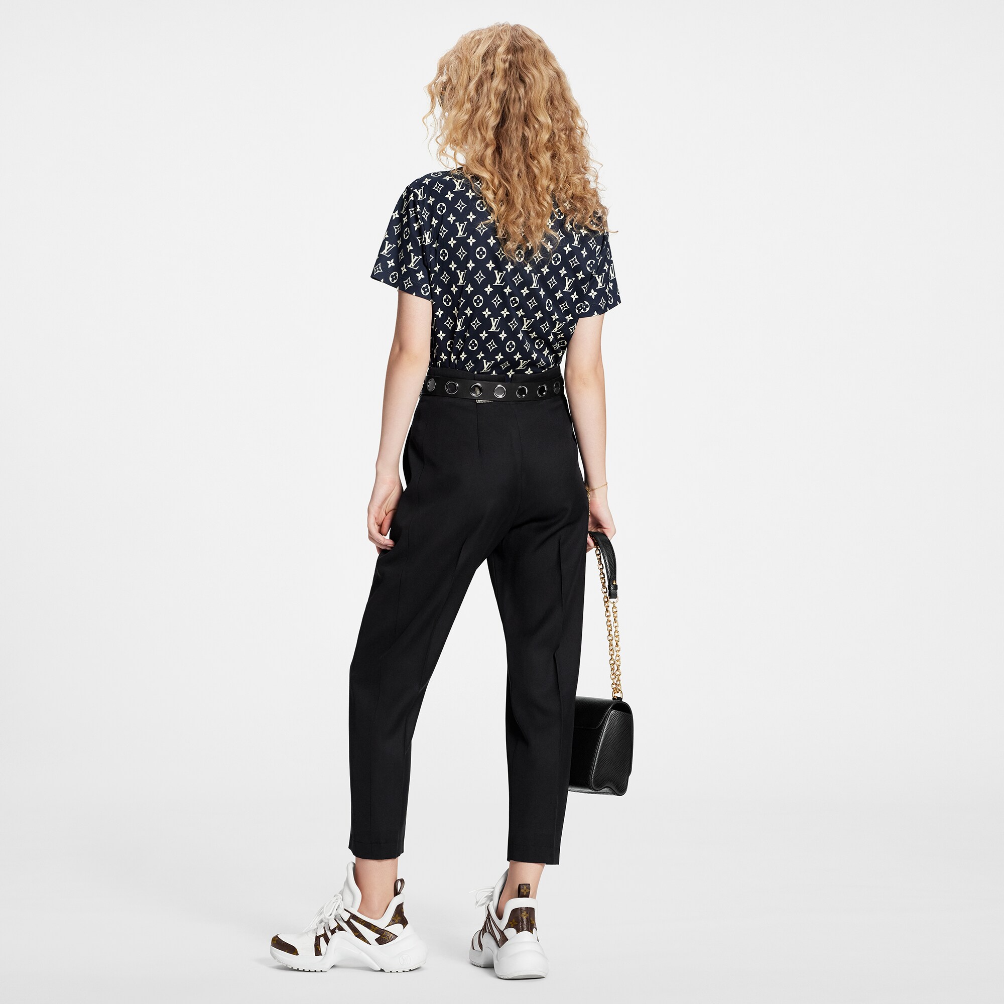  Discontinued Product Obs 7 Camiseta com Monogram e Listras | Louis Vuitton ® (Zoom no Produto)