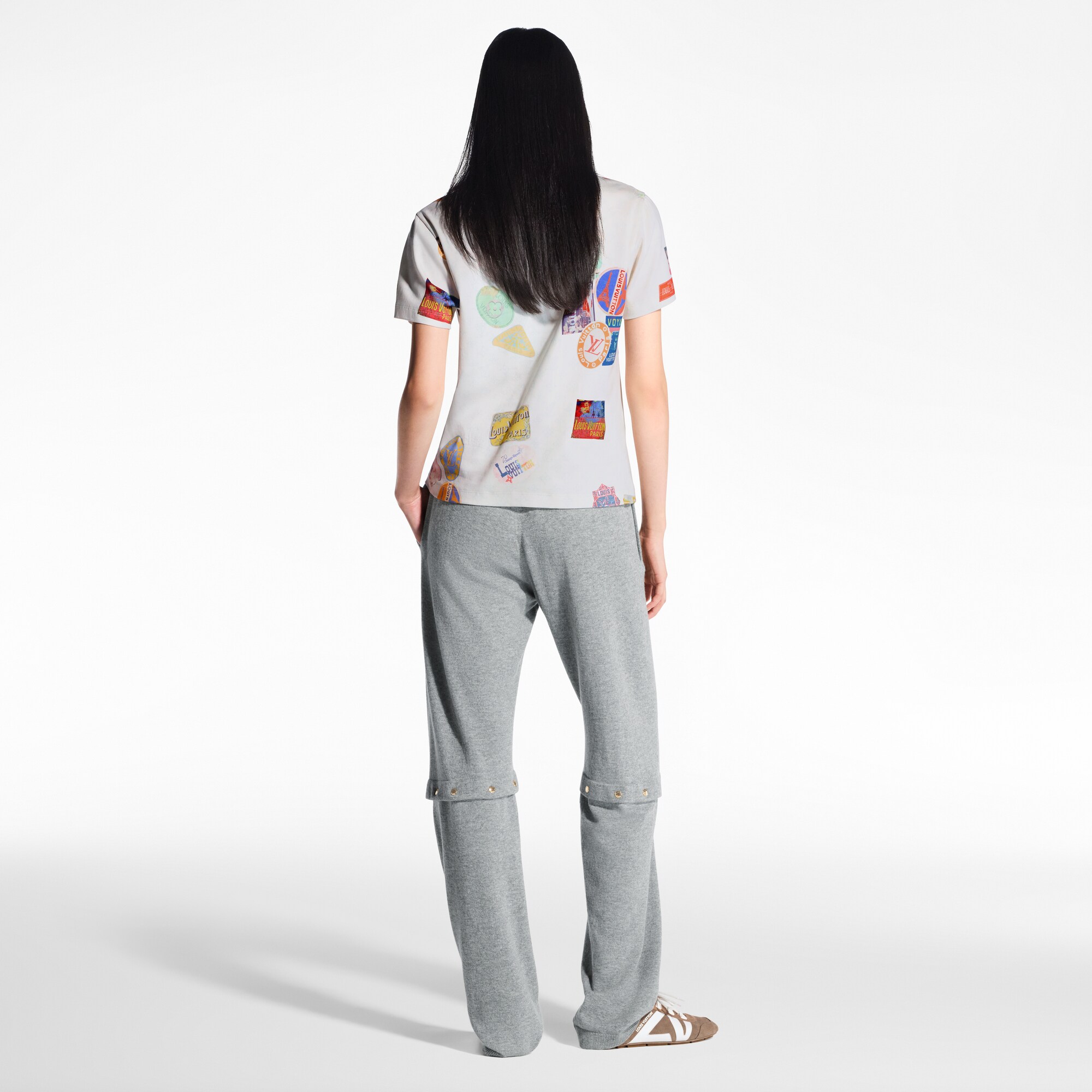  Ready-to-Wear Blusas Camiseta com Textura e Estampa de Patches | Louis Vuitton ® (Zoom no Produto)