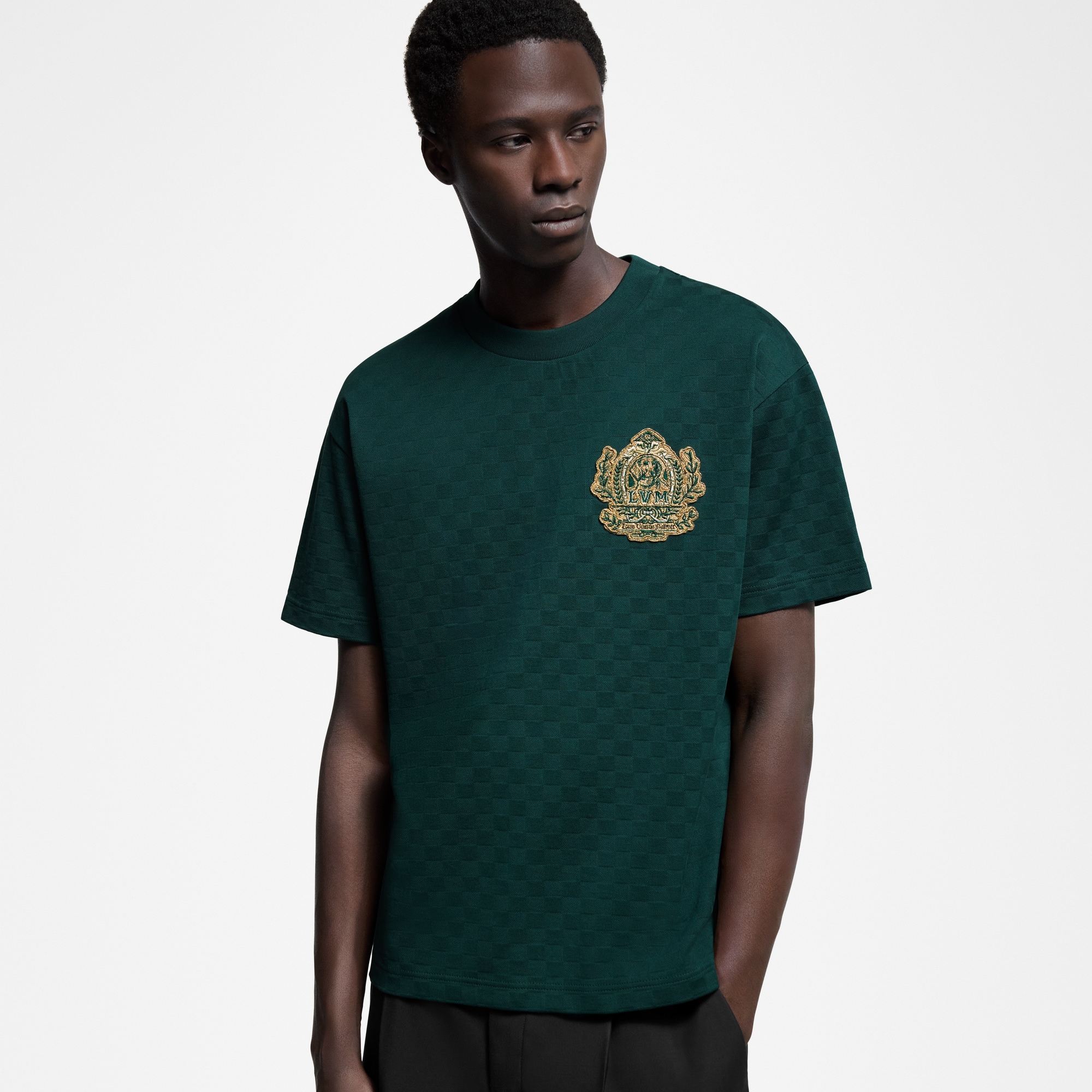  Ready-to-Wear Camisetas e Polos Camiseta de Algodão com Assinatura | Louis Vuitton ® (Zoom no Produto)