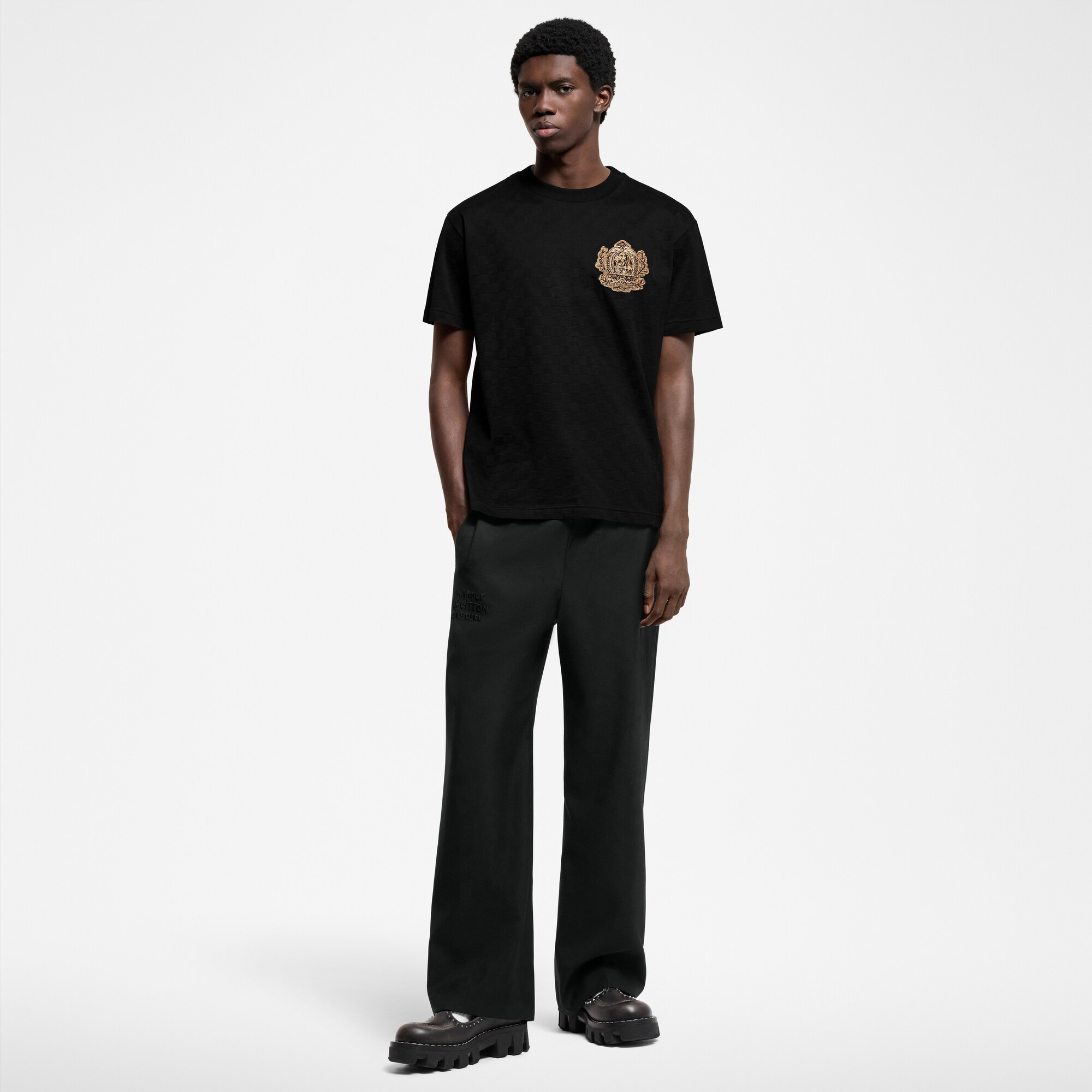  Ready-to-Wear Camisetas e Polos Camiseta de Algodão com Assinatura | Louis Vuitton ® (Zoom no Produto)