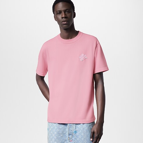 Ready-to-Wear Camisetas e Polos Camiseta de Algodão com Assinatura Bordada | Louis Vuitton ® (Zoom no Produto)