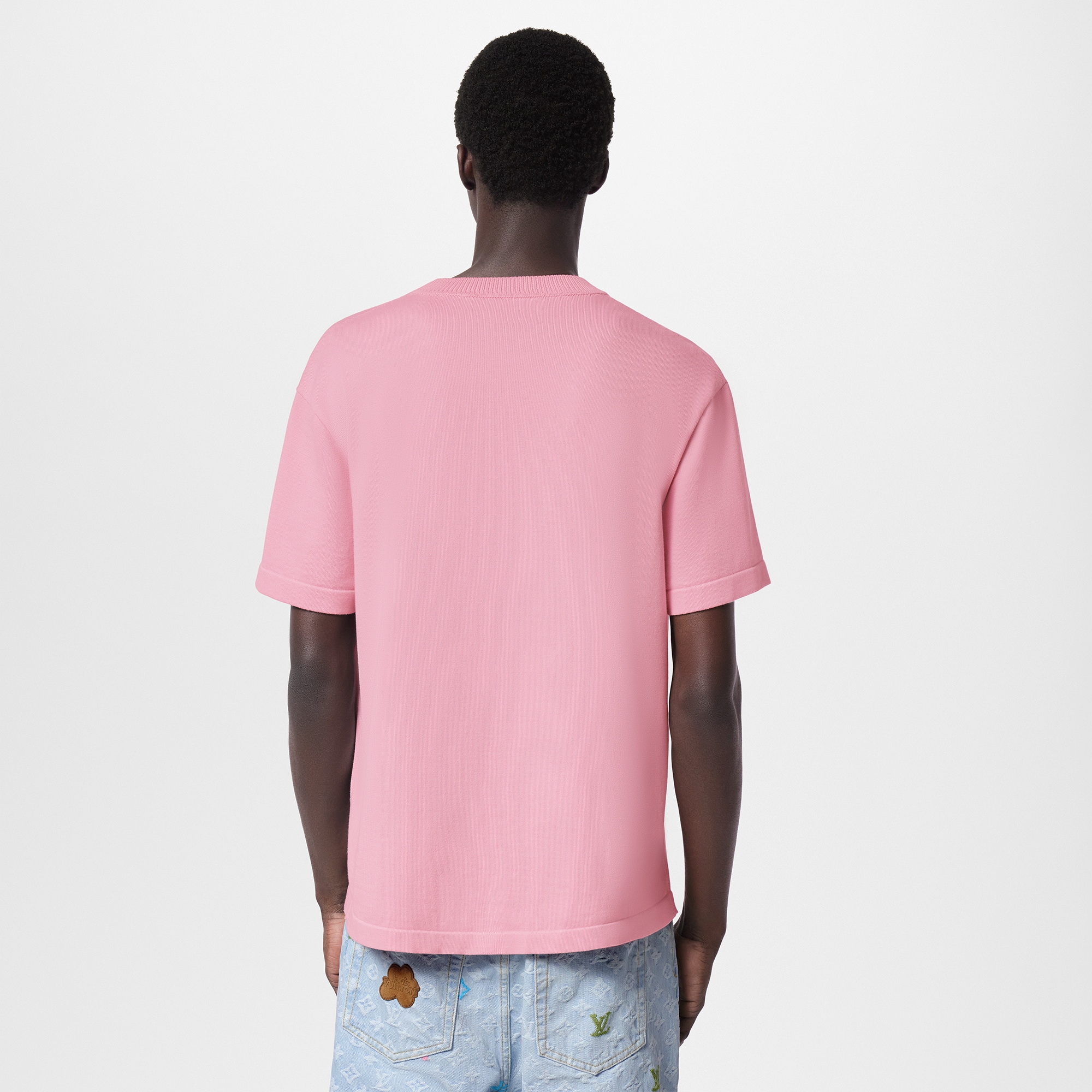  Ready-to-Wear Camisetas e Polos Camiseta de Algodão com Assinatura Bordada | Louis Vuitton ® (Zoom no Produto)