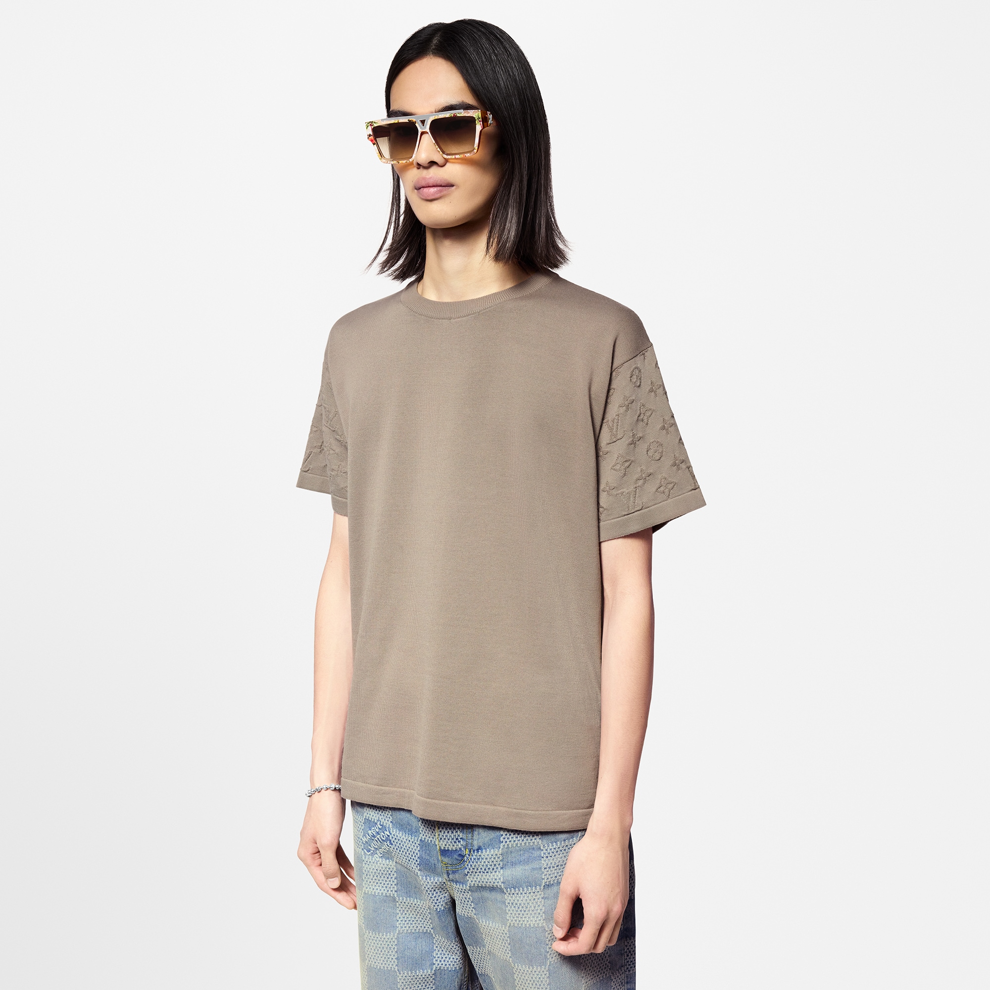  Discontinued Product Obs 12 Camiseta de Algodão com Manga Curta | Louis Vuitton ® (Zoom no Produto)