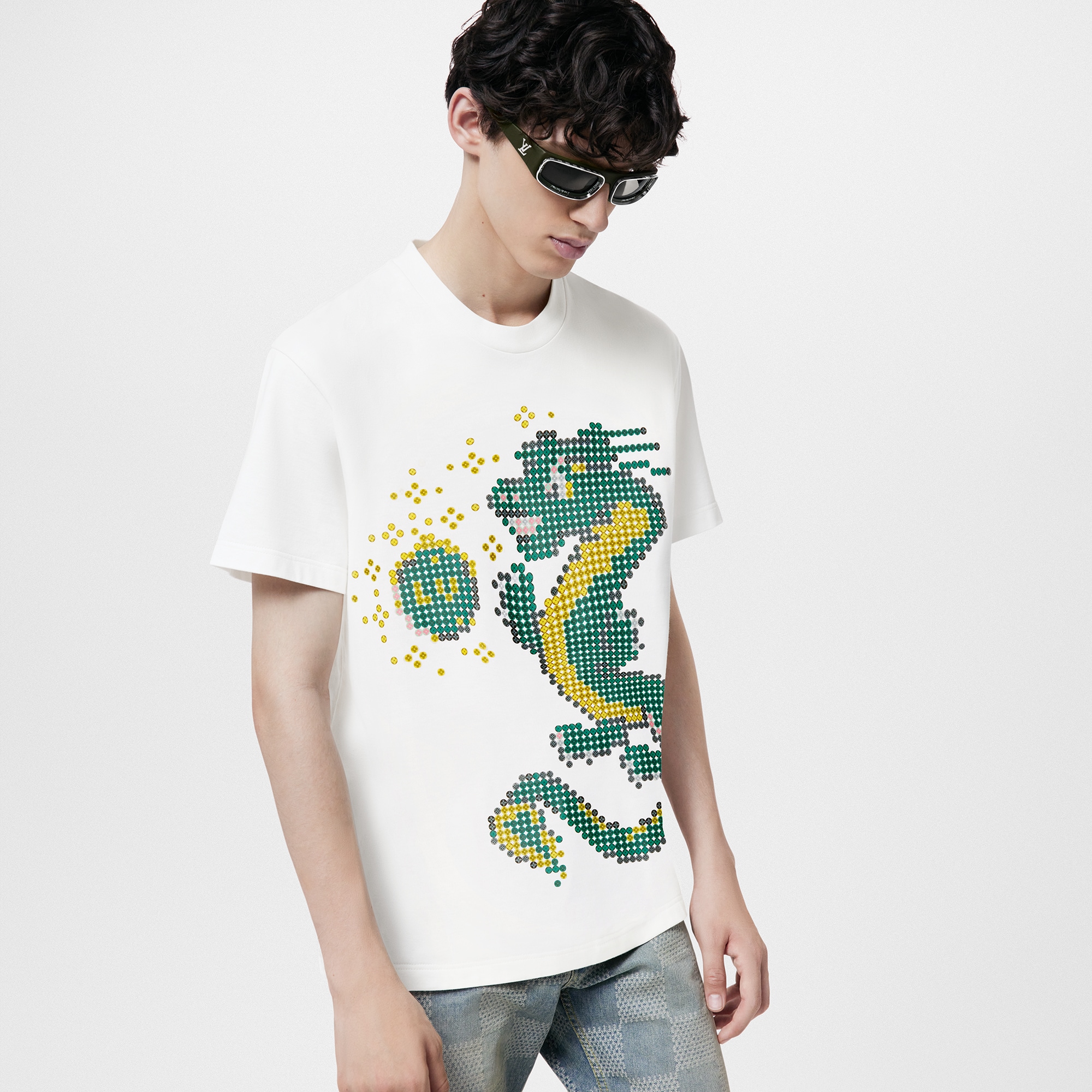  Discontinued Product Obs 12 Camiseta de Algodão de Manga Curta | Louis Vuitton ® (Zoom no Produto)