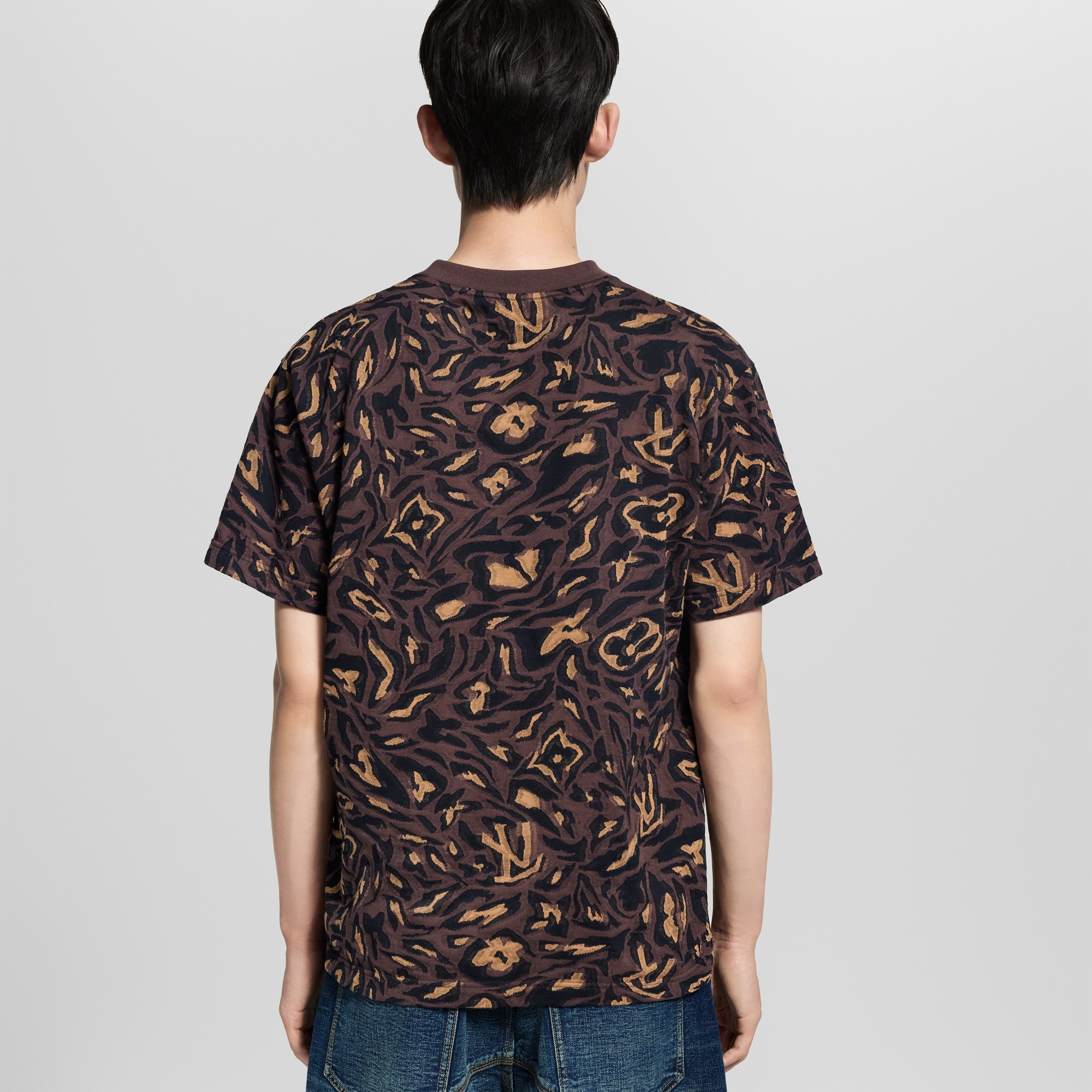 LOUIS VUITTON ダークブラウン Tシャツ ブラウン（茶色）系 Louis 