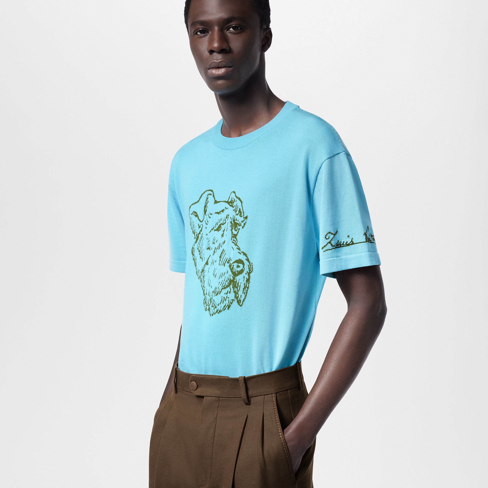  Discontinued Product Obs 12 Camiseta de Manga Curta com Grafismo | Louis Vuitton ® (Zoom no Produto)