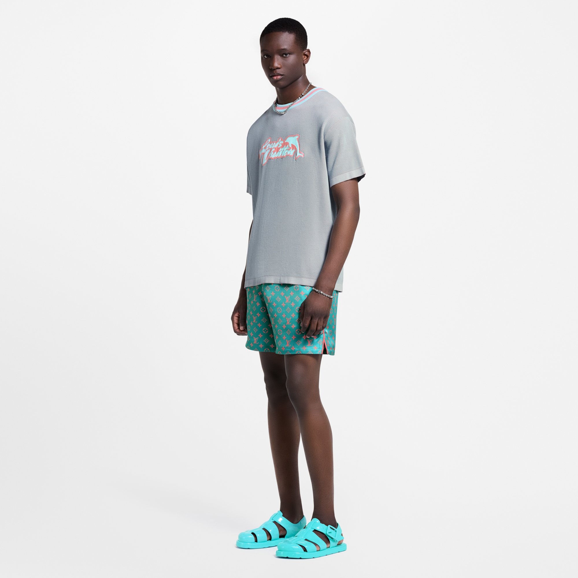  Ready-to-Wear Malhas e Moletons Camiseta de Manga Curta com Grafismo | Louis Vuitton ® (Zoom no Produto)