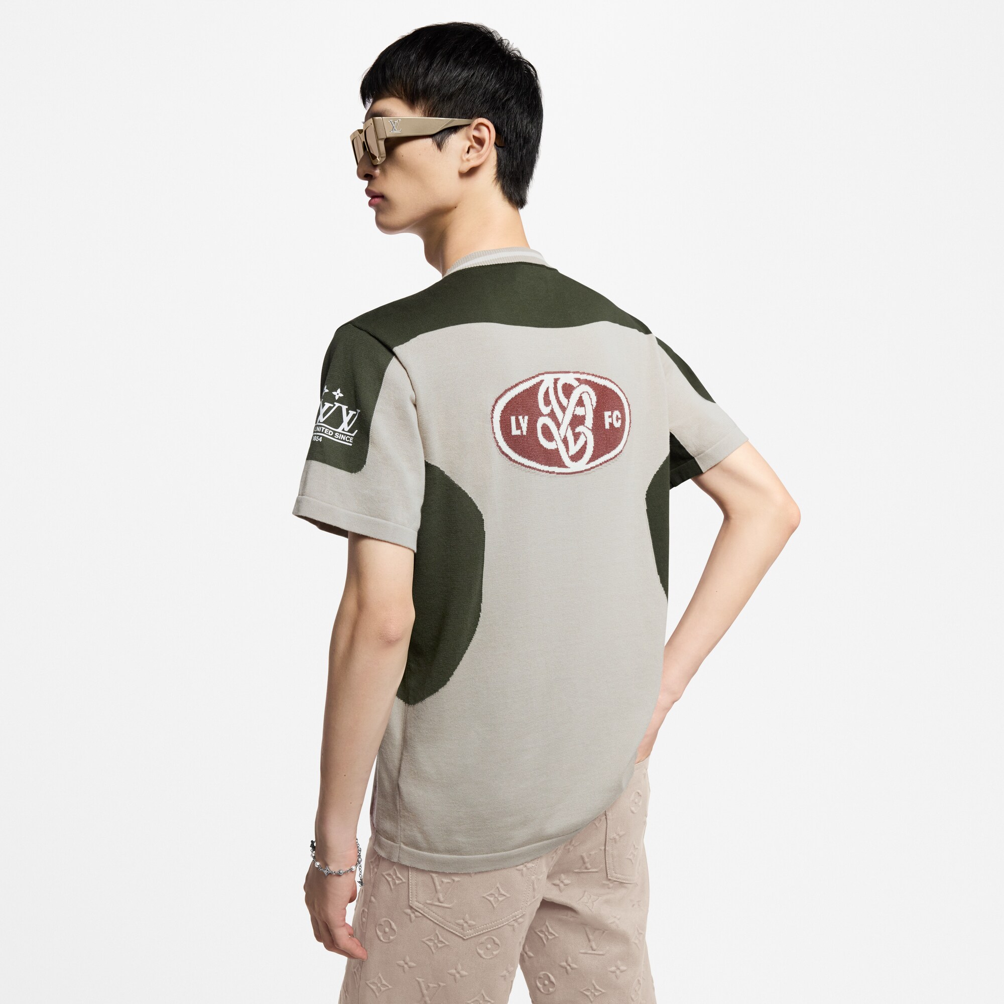  Discontinued Product Obs 15 Camiseta de Manga Curta com Intársia | Louis Vuitton ® (Zoom no Produto)