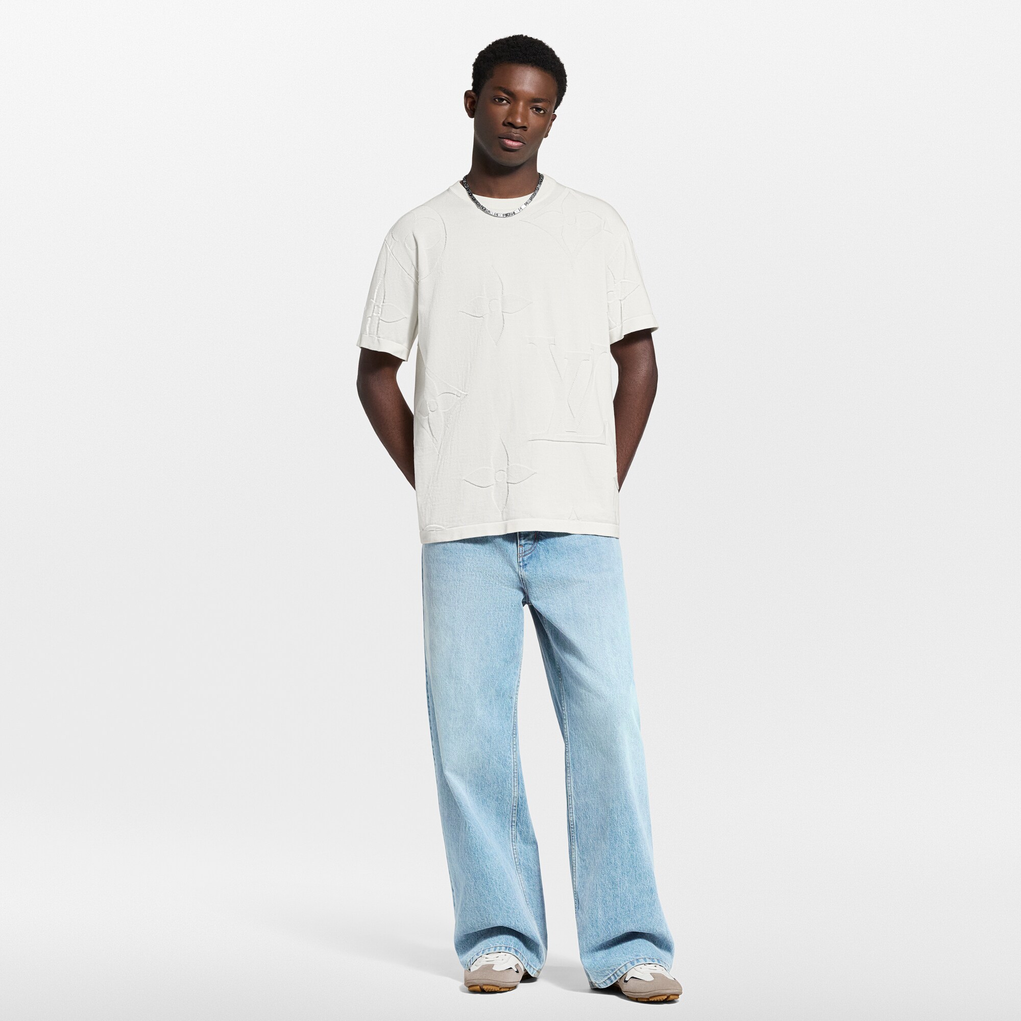  Ready-to-Wear Todas as Roupas Camiseta de Manga Curta em Algodão com Monogram | Louis Vuitton ® (Zoom no Produto)