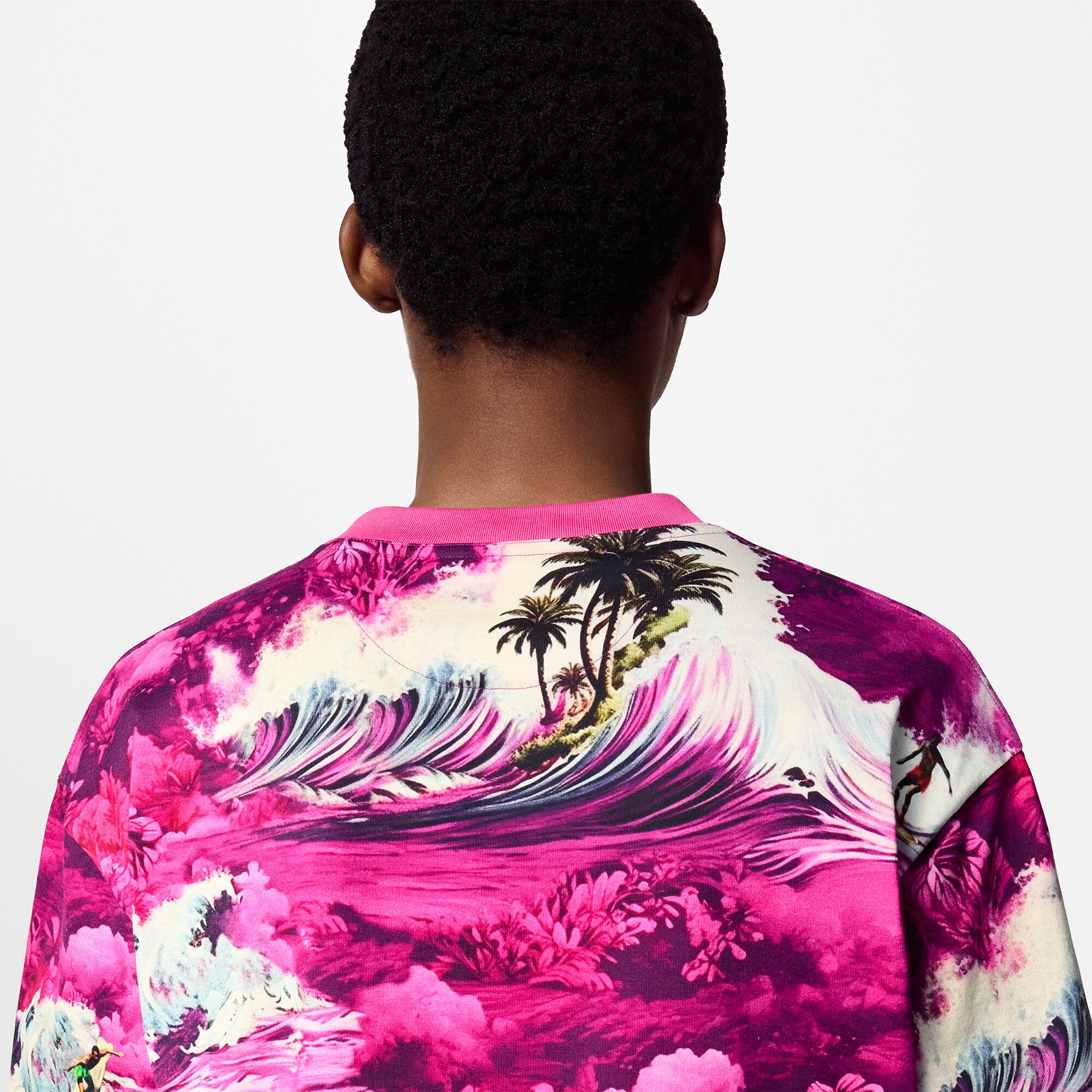  Ready-to-Wear Camisetas e Polos Camiseta de Manga Curta em Algodão Estampado | Louis Vuitton ® (Zoom no Produto)