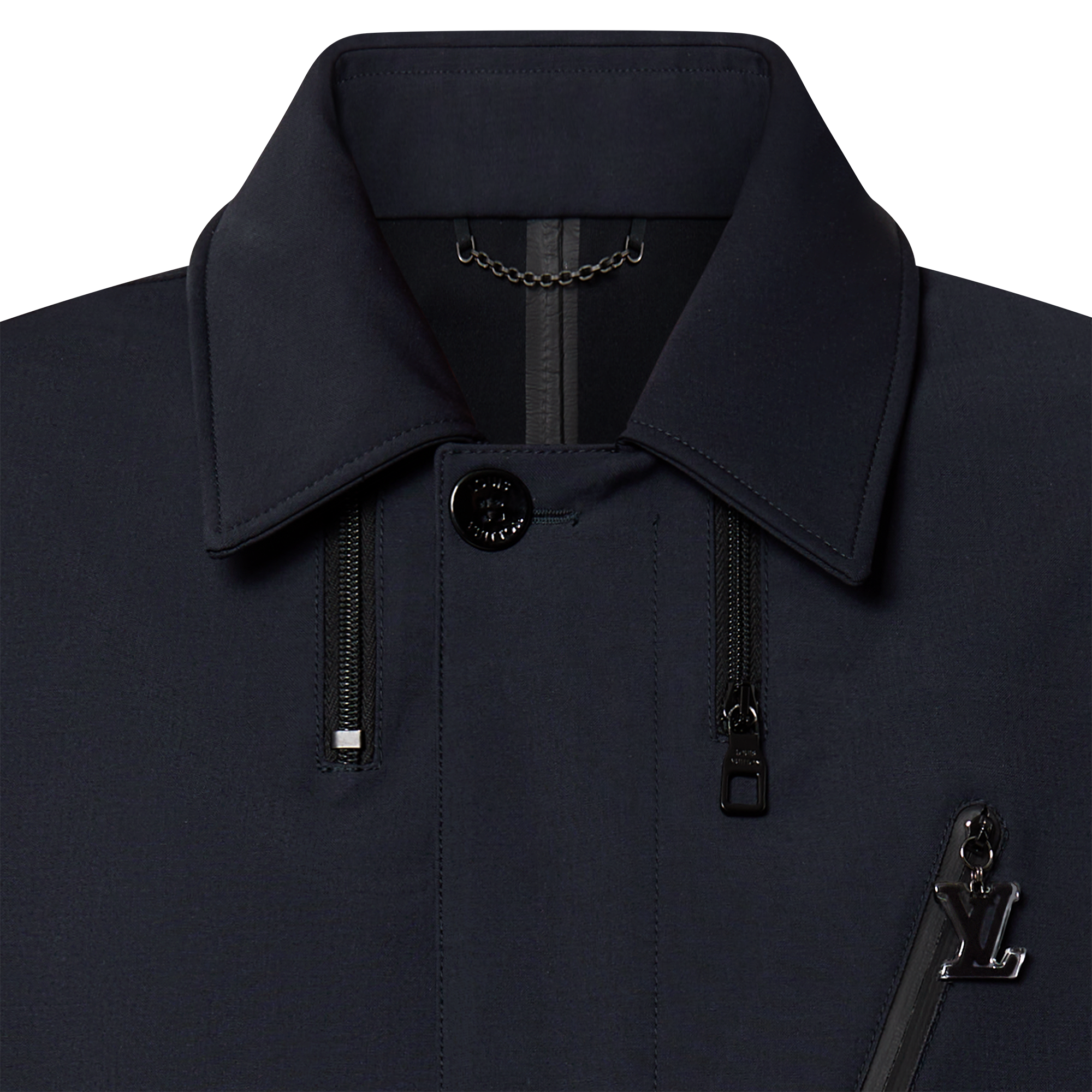  Discontinued Product Obs 12 Capa de Chuva em Lã Tecnológica | Louis Vuitton ® (Zoom no Produto)