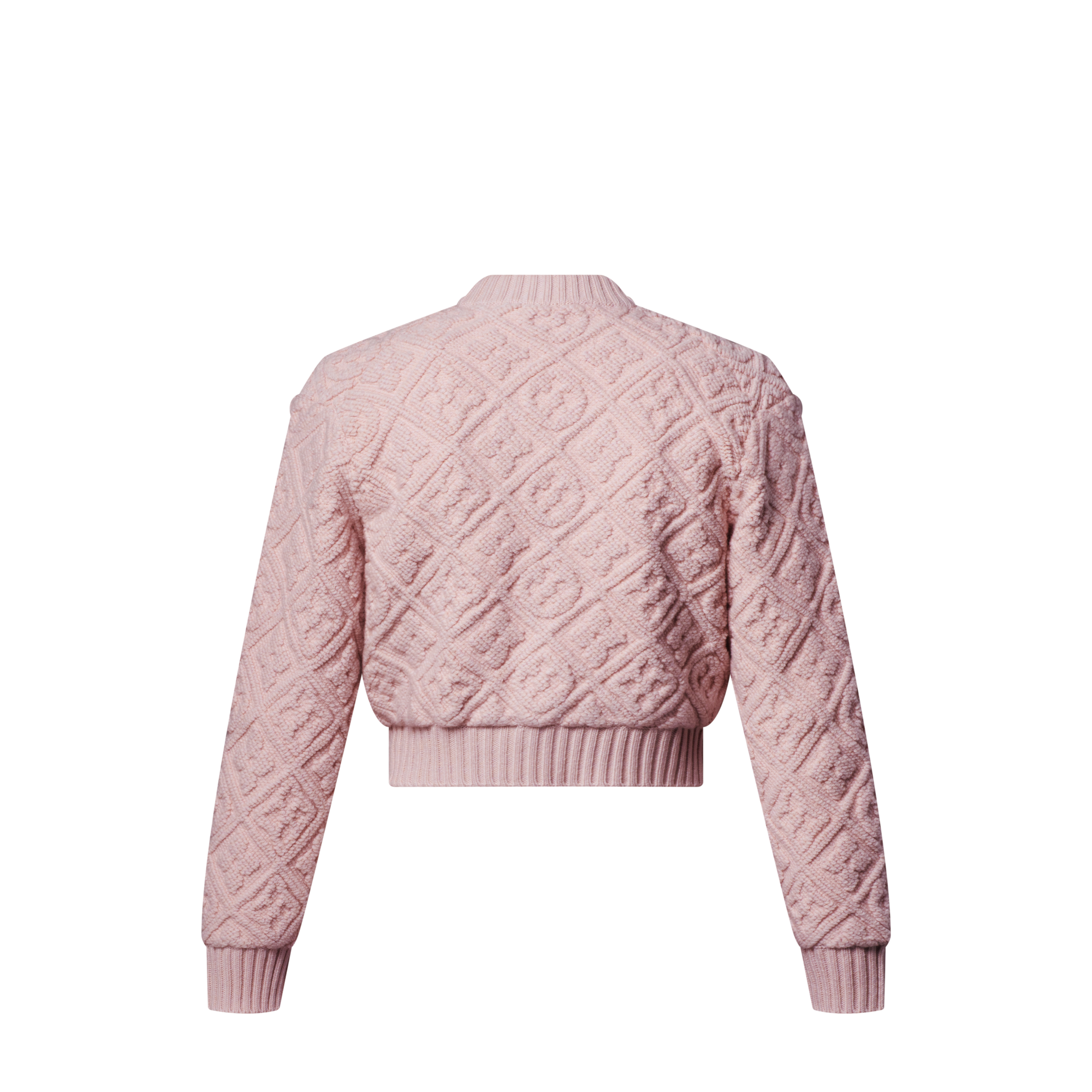 Ready-to-Wear Tricot Cardigã Atoalhado com Monogram | Louis Vuitton ® (Zoom no Produto)