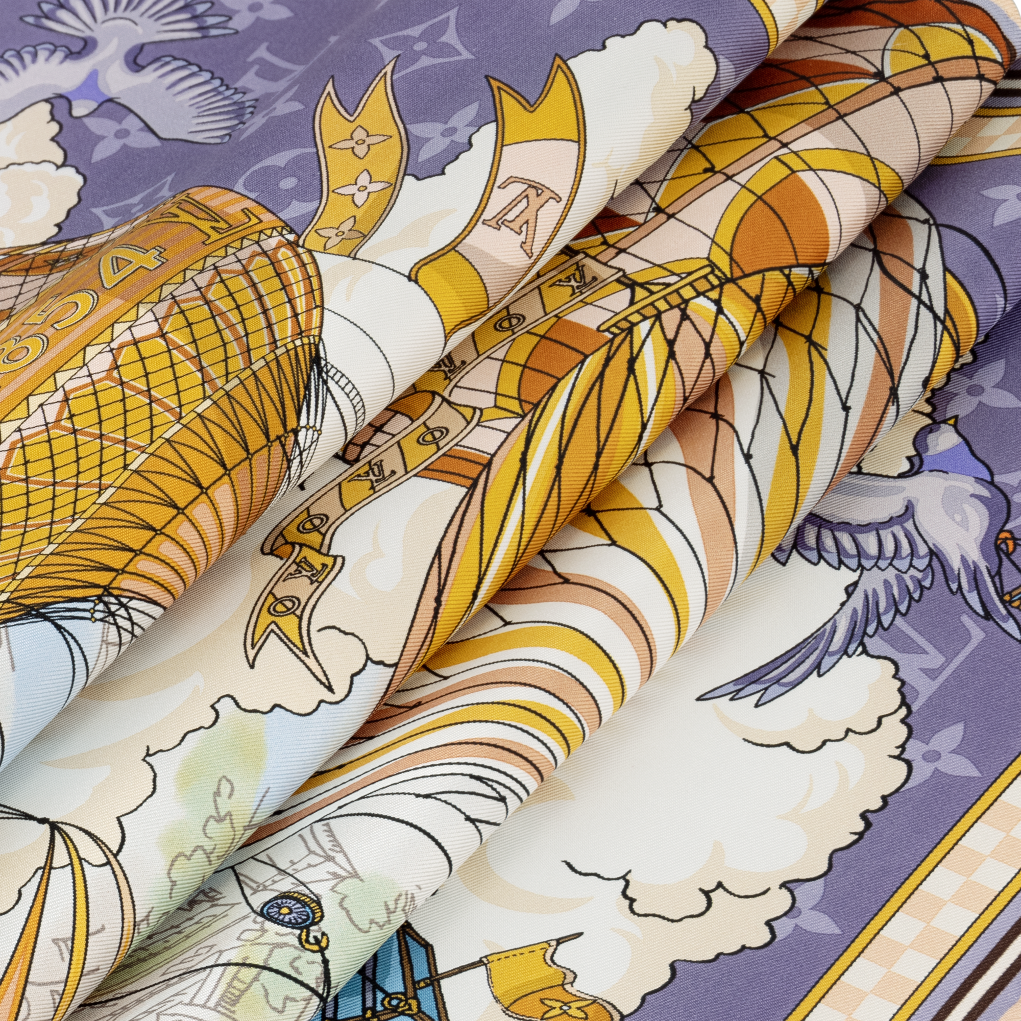 S00 Acessórios Lenços de Seda e Bandeaus Carré From The Cloud 90 cm | Louis Vuitton ® (Zoom no Produto)