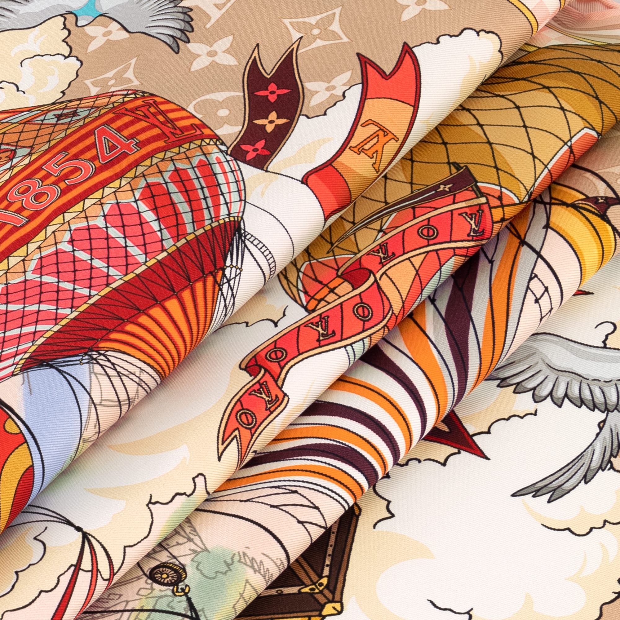 S00 Acessórios Lenços de Seda e Bandeaus Carré From The Cloud 90 cm | Louis Vuitton ® (Zoom no Produto)