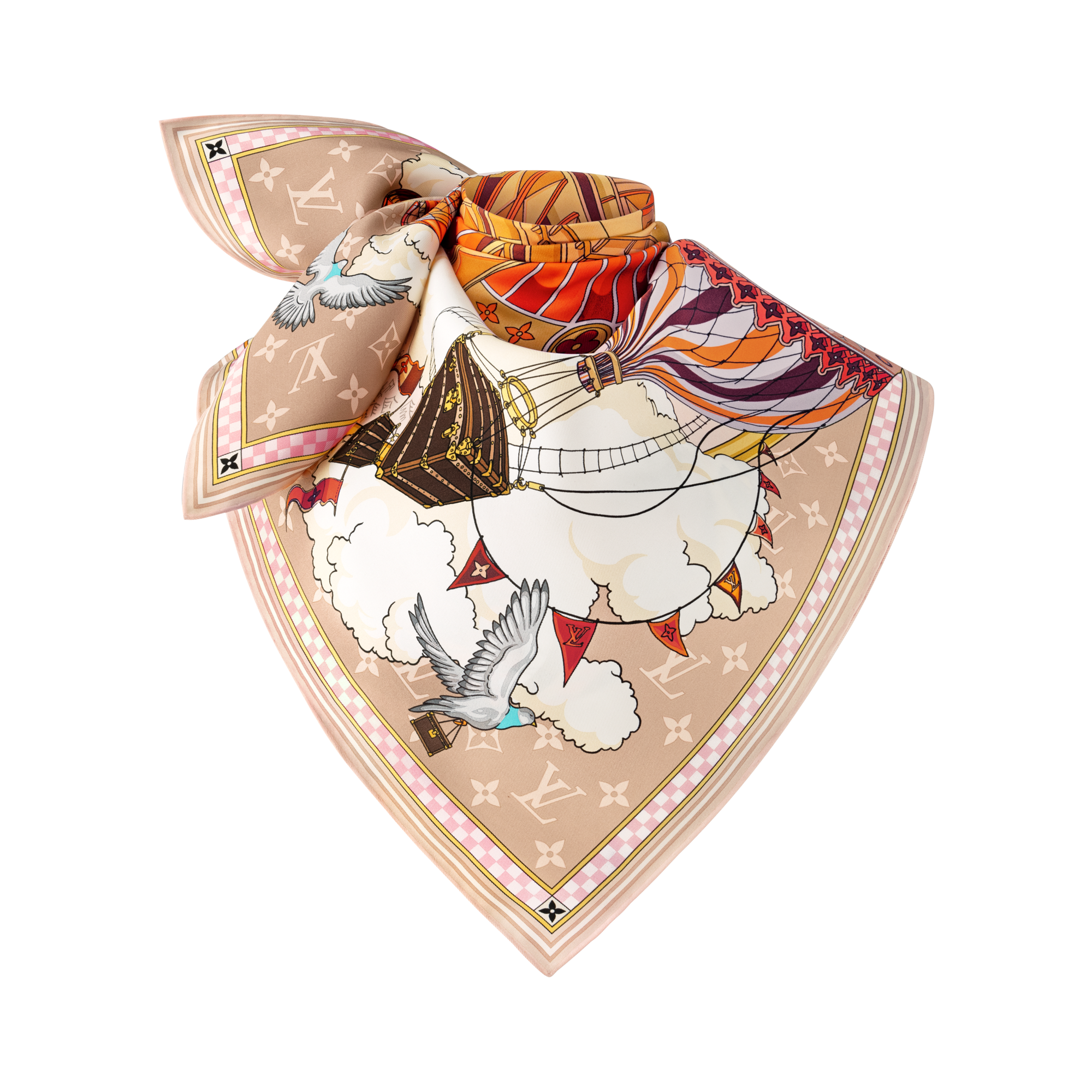 S00 Acessórios Lenços de Seda e Bandeaus Carré From The Cloud 90 cm | Louis Vuitton ® (Zoom no Produto)