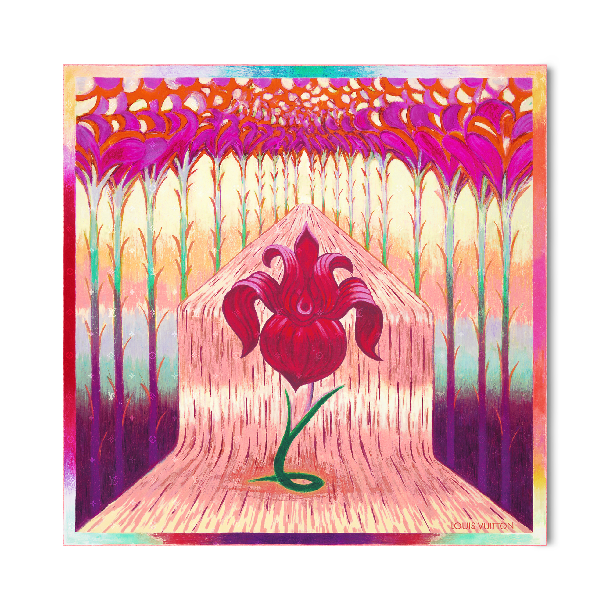 S00 Acessórios Lenços de Seda e Bandeaus Carré Iris Spring 90 cm | Louis Vuitton ® (Zoom no Produto)