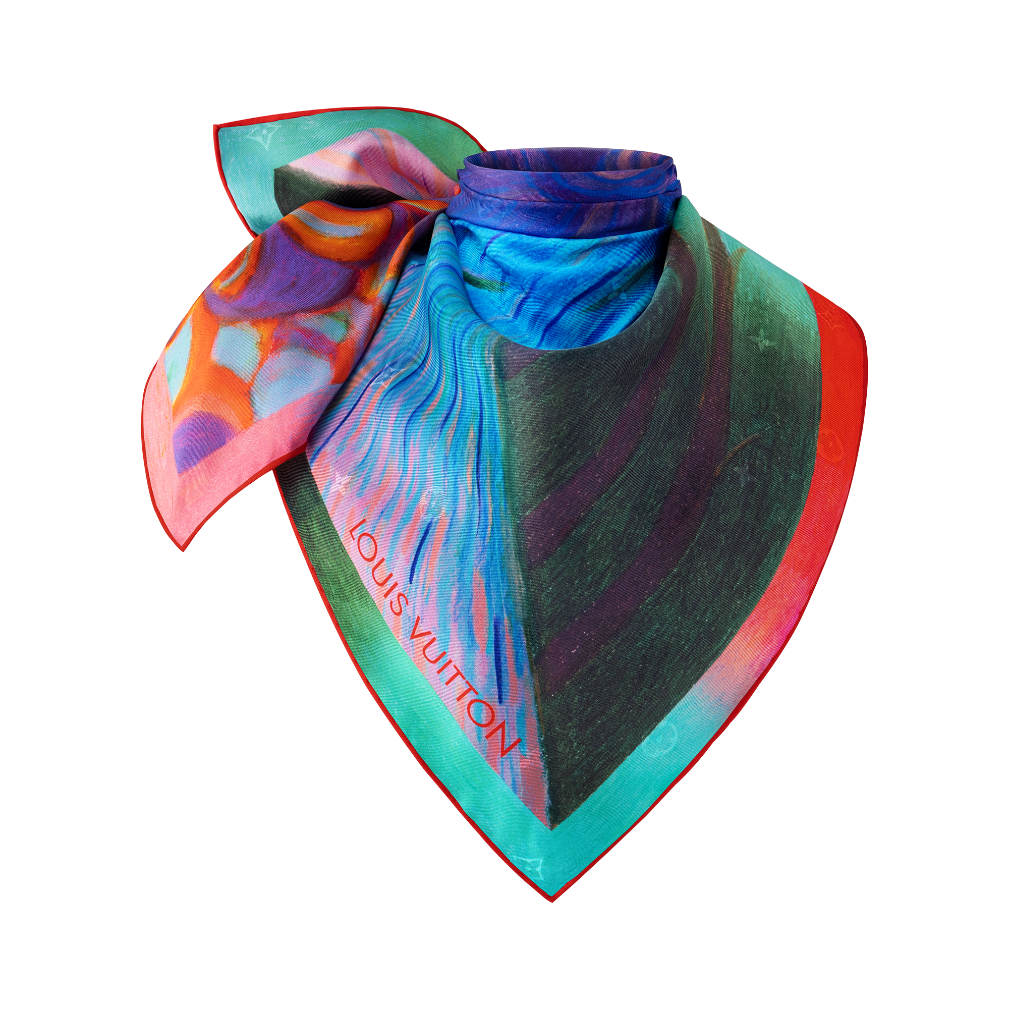 S00 Acessórios Lenços de Seda e Bandeaus Carré Iris Spring 90 cm | Louis Vuitton ® (Zoom no Produto)