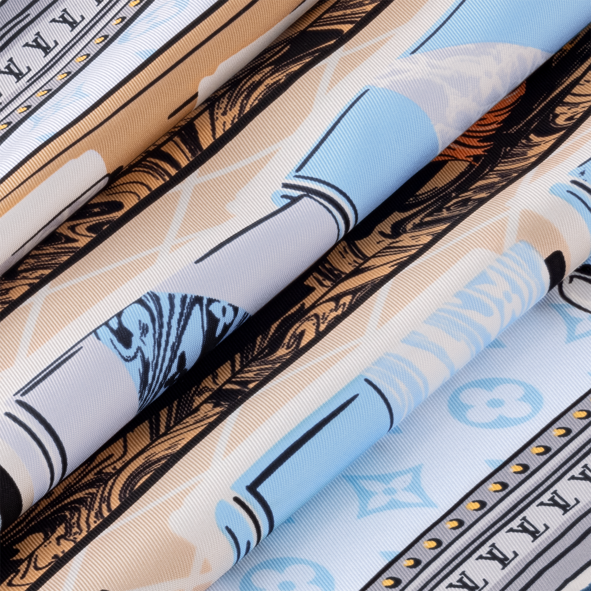 S00 Acessórios Lenços de Seda e Bandeaus Carré LV Library 70 cm | Louis Vuitton ® (Zoom no Produto)