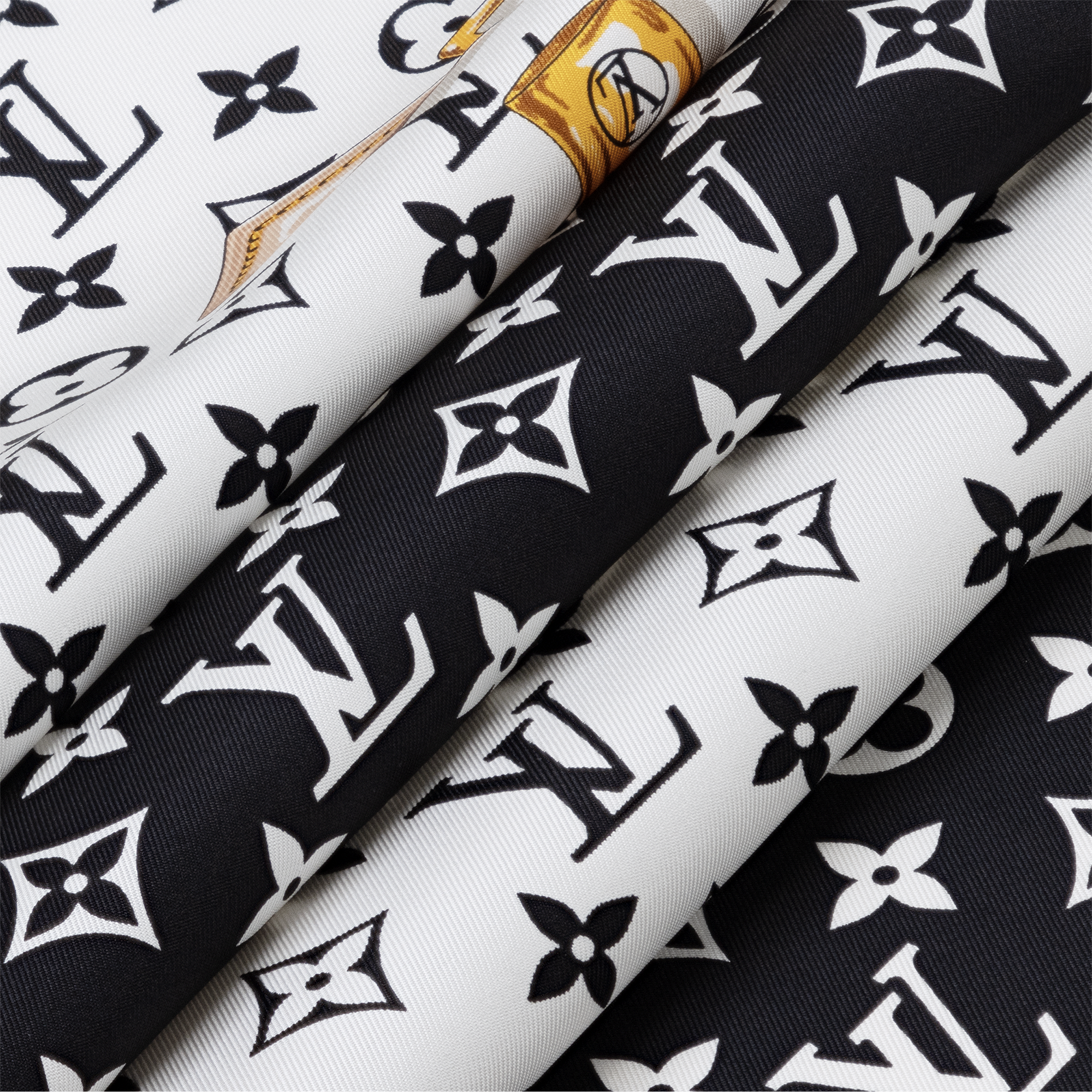 S00 Acessórios Lenços de Seda e Bandeaus Carré Monogram Confidential 90 cm | Louis Vuitton ® (Zoom no Produto)