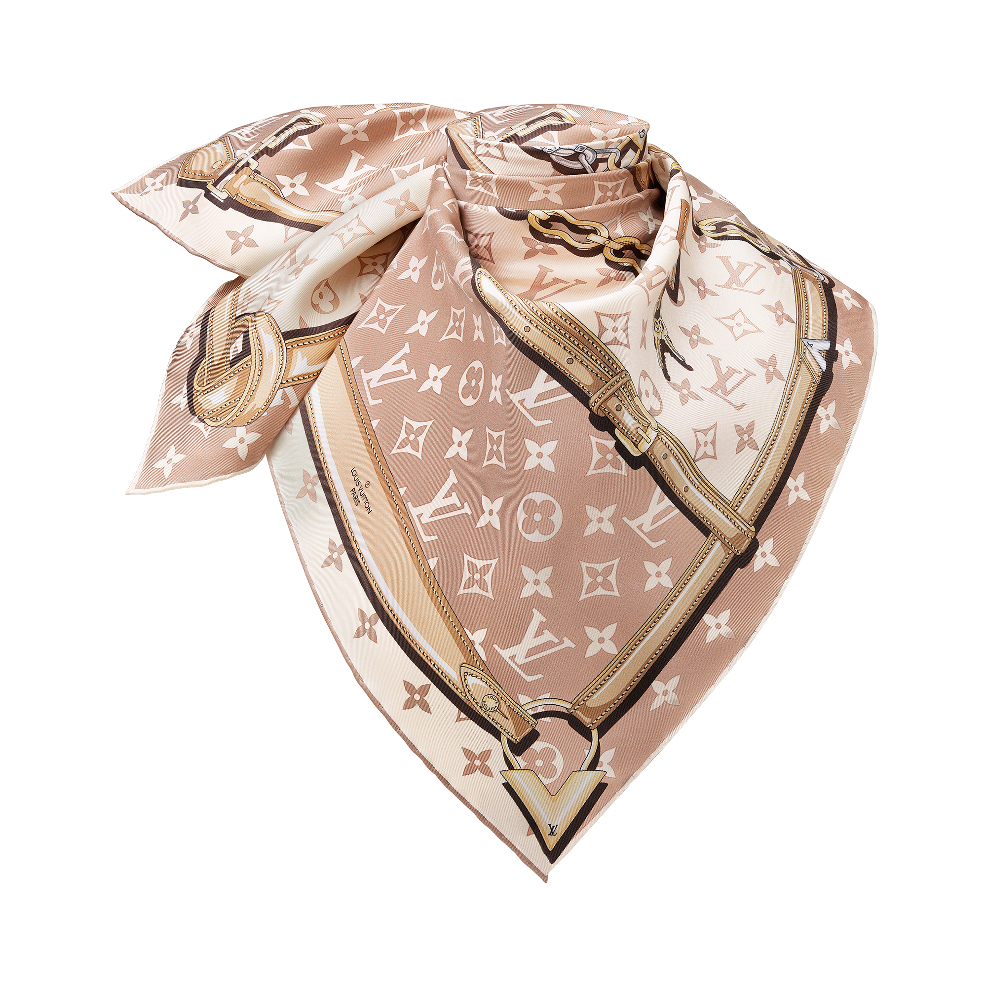 S00 Acessórios Lenços de Seda e Bandeaus Carré Monogram Confidential 90 cm | Louis Vuitton ® (Zoom no Produto)