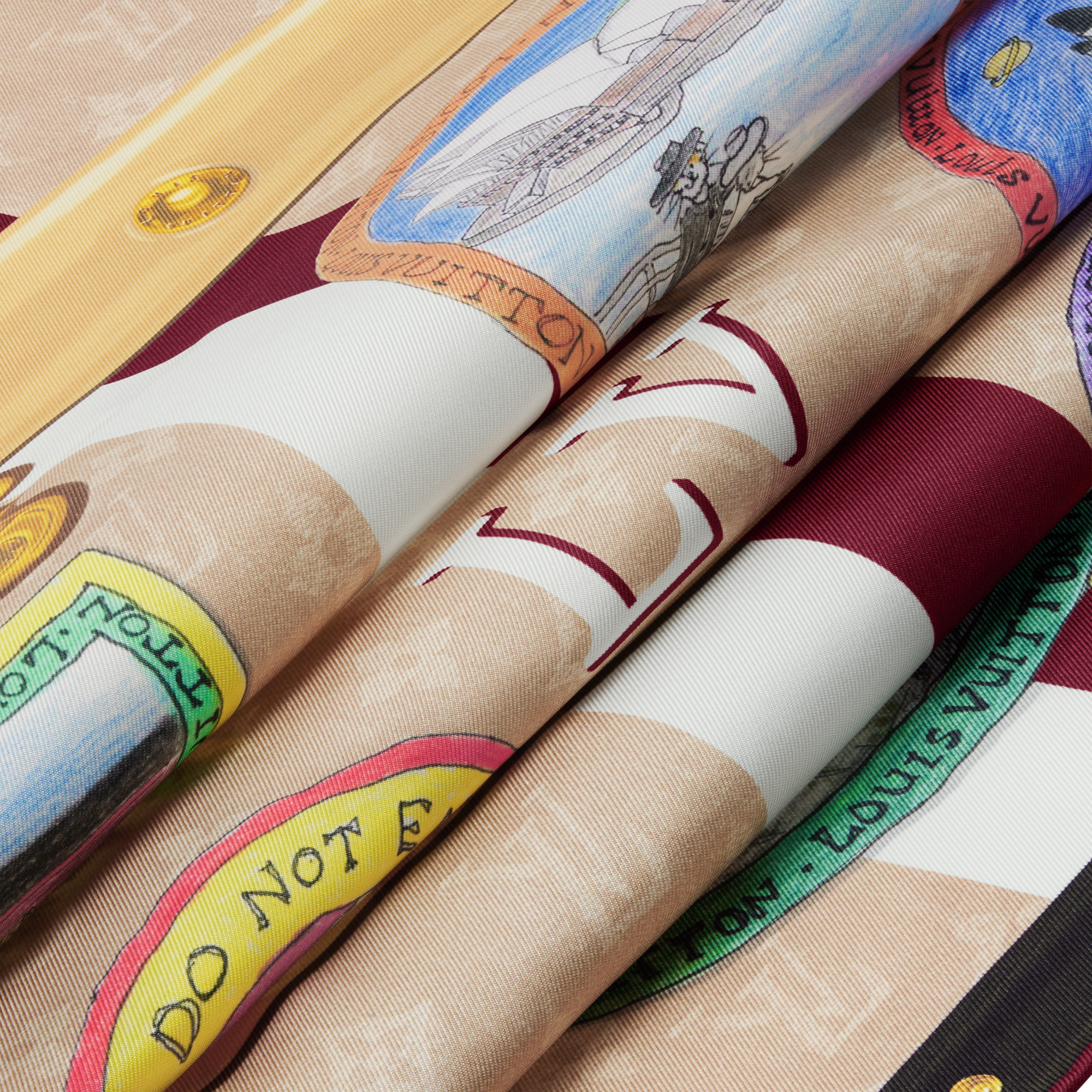 S00 Acessórios Lenços de Seda e Bandeaus Carré My LV Trunk 90 cm | Louis Vuitton ® (Zoom no Produto)