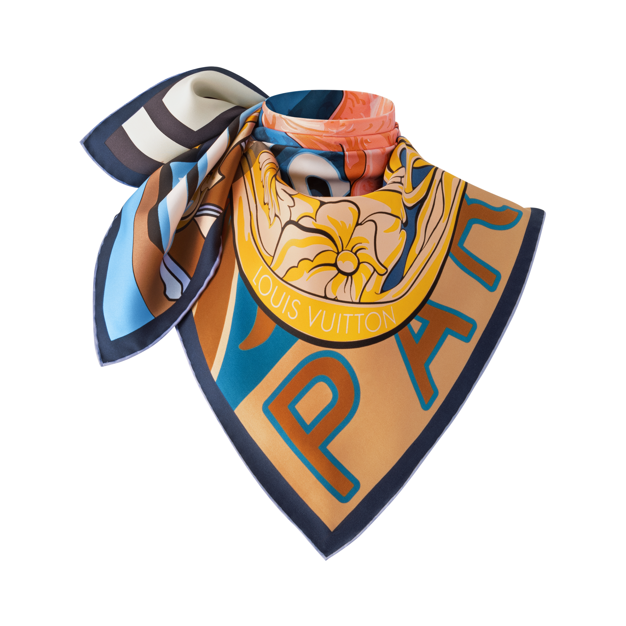 S00 Acessórios Lenços de Seda e Bandeaus Carré Through The Window 90 cm | Louis Vuitton ® (Zoom no Produto)