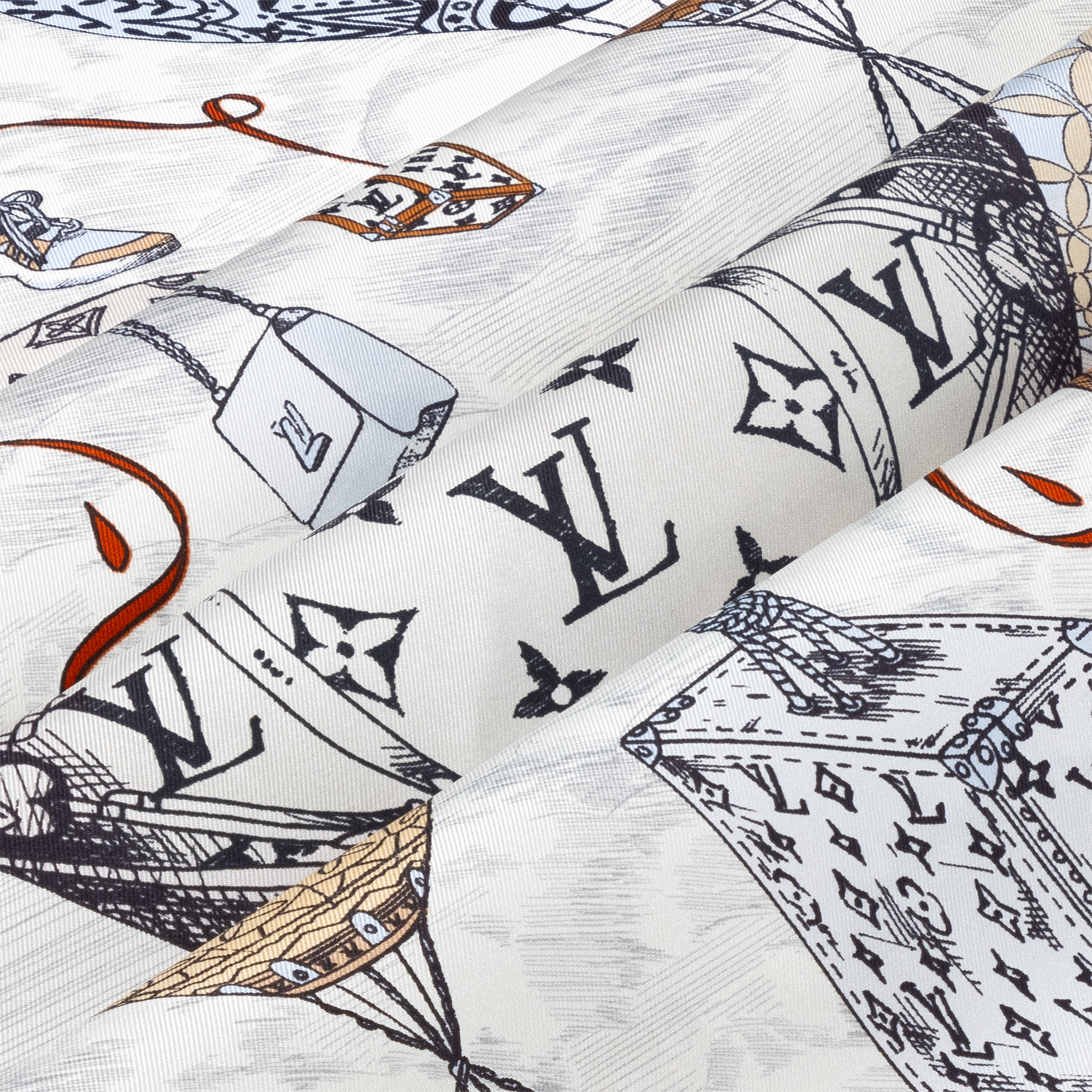 S00 Acessórios Lenços de Seda e Bandeaus Carré Up And Away 90 cm | Louis Vuitton ® (Zoom no Produto)